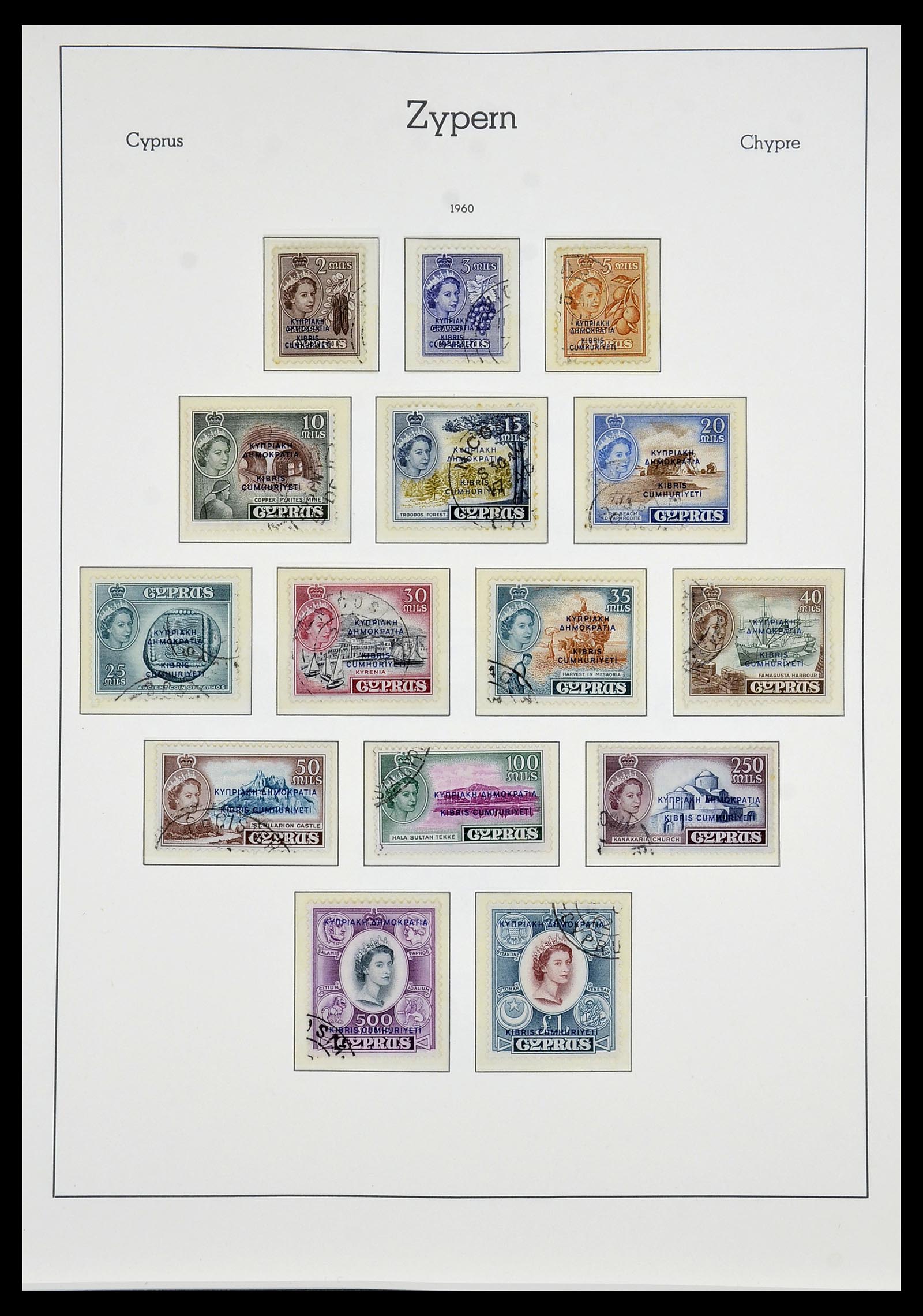 34049 001 - Postzegelverzameling 34049 Cyprus 1960-2012.