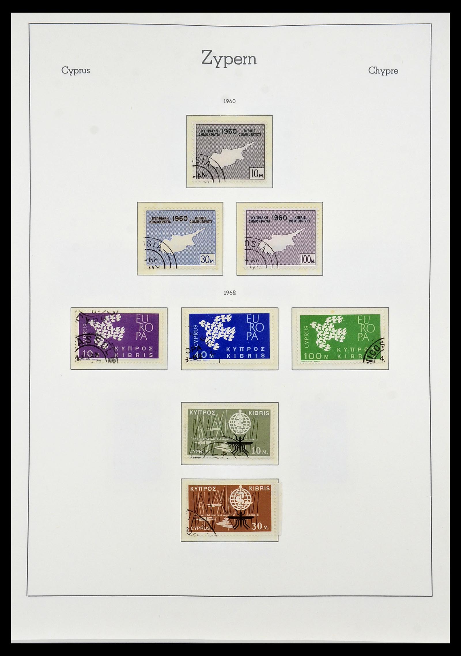 34049 002 - Postzegelverzameling 34049 Cyprus 1960-2012.