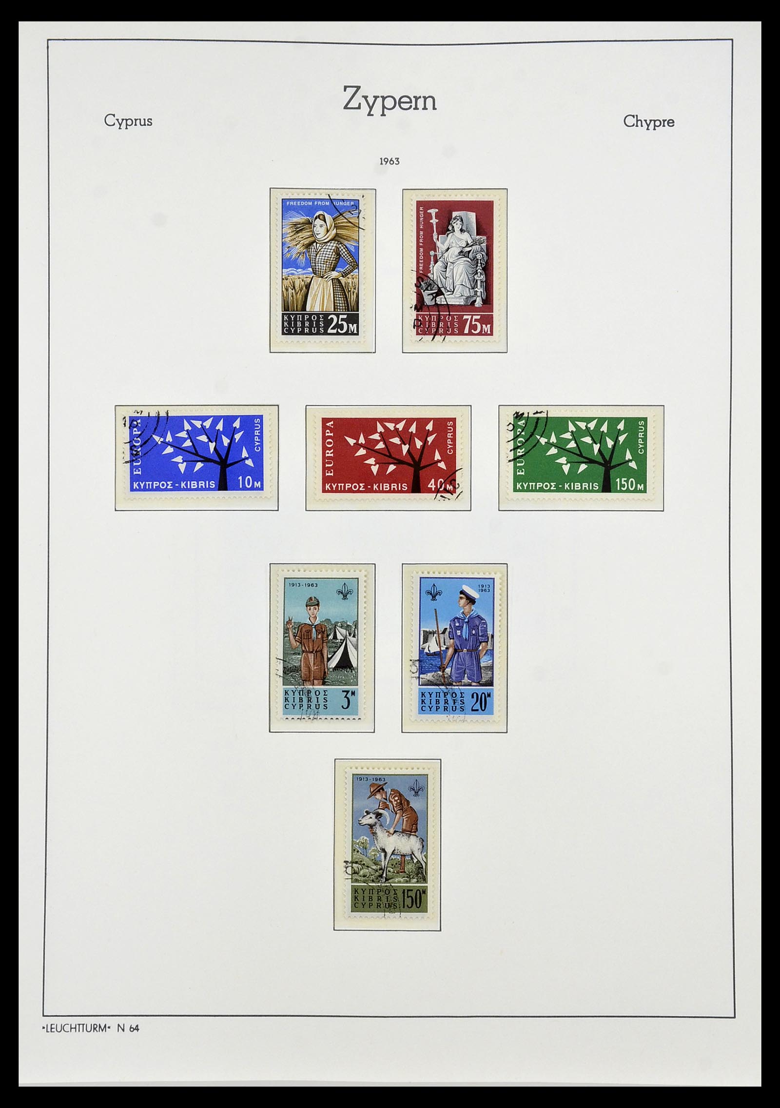 34049 004 - Postzegelverzameling 34049 Cyprus 1960-2012.