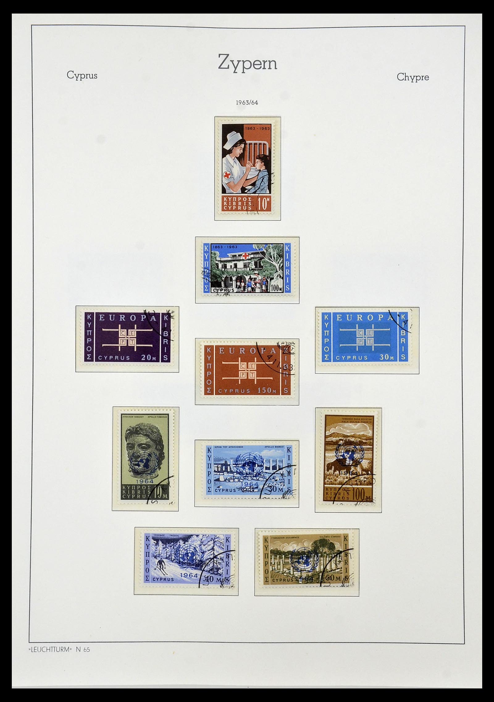34049 006 - Postzegelverzameling 34049 Cyprus 1960-2012.
