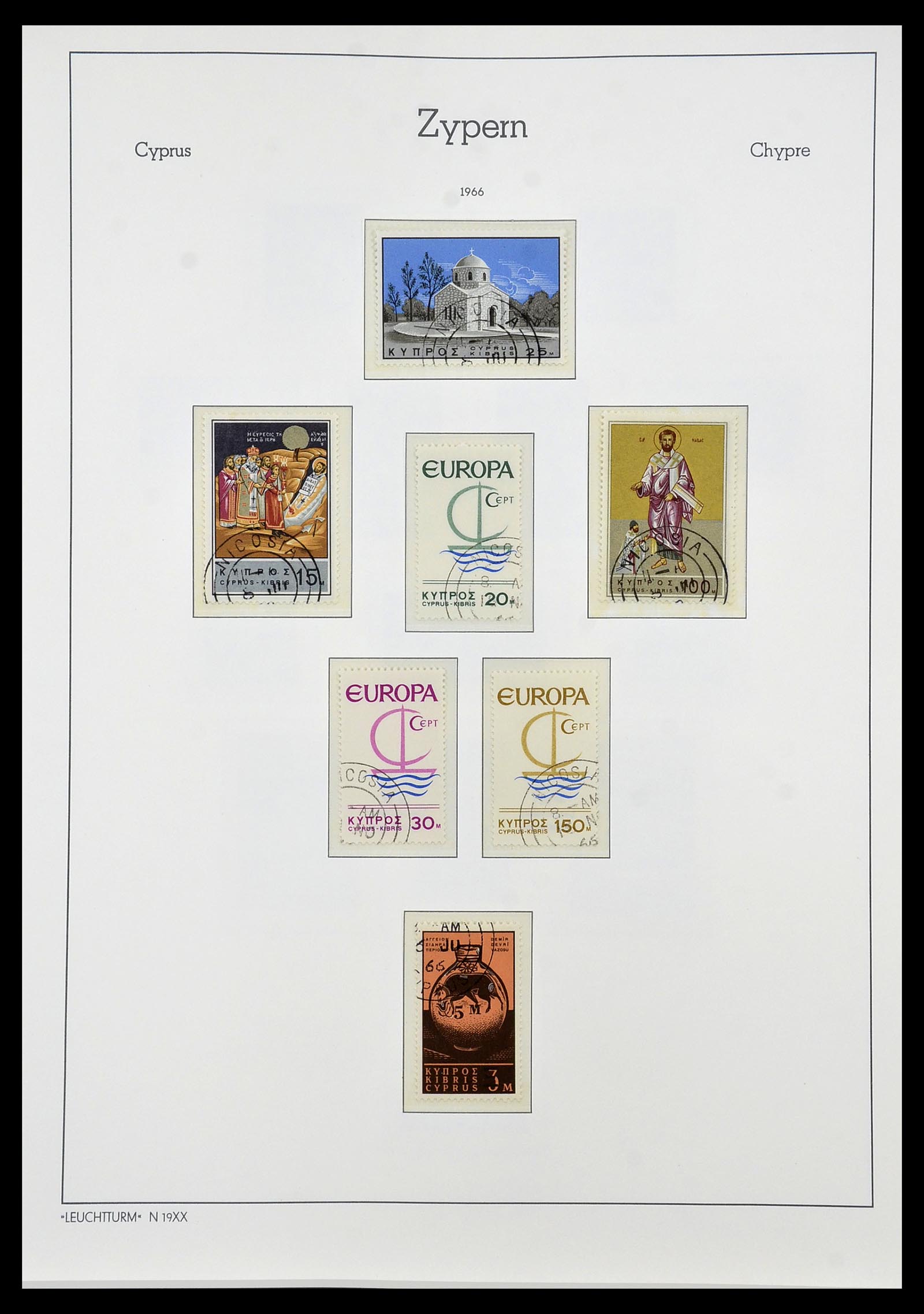 34049 014 - Postzegelverzameling 34049 Cyprus 1960-2012.
