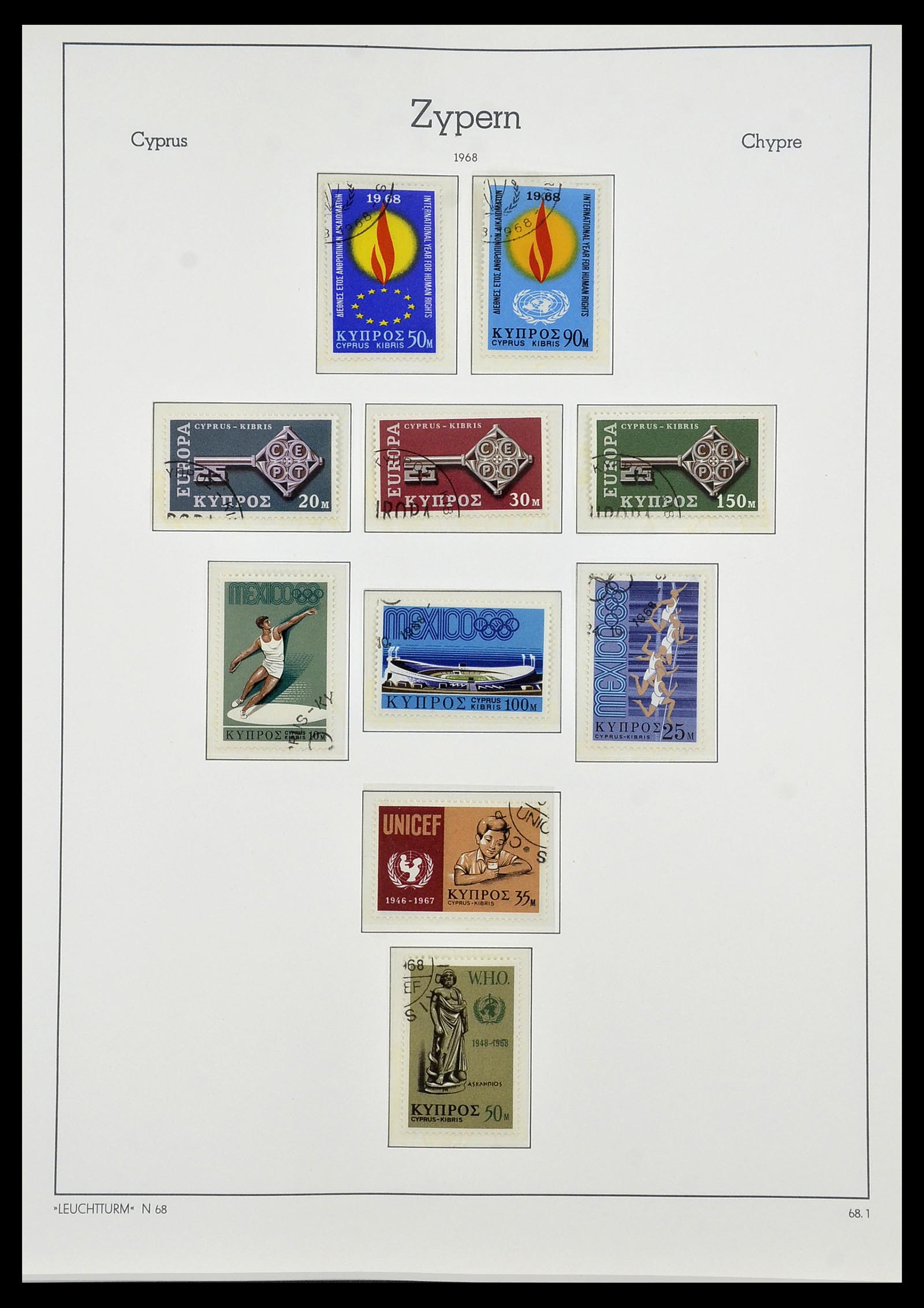 34049 019 - Postzegelverzameling 34049 Cyprus 1960-2012.
