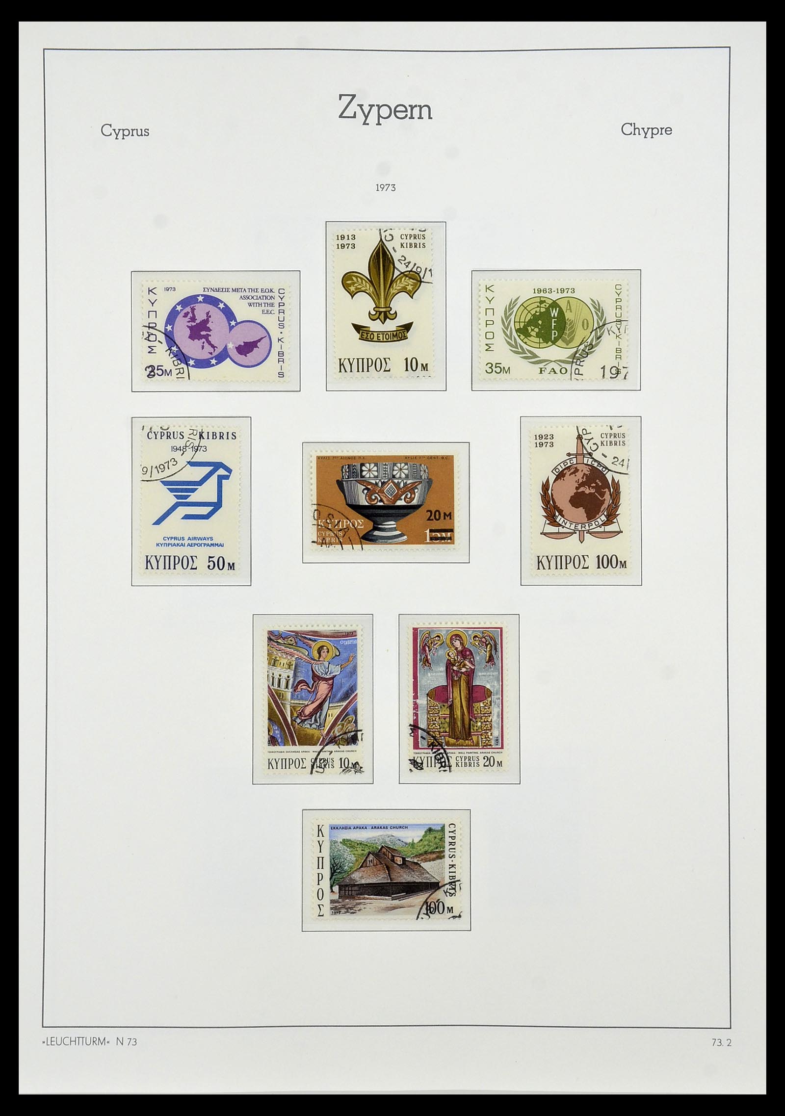 34049 030 - Postzegelverzameling 34049 Cyprus 1960-2012.