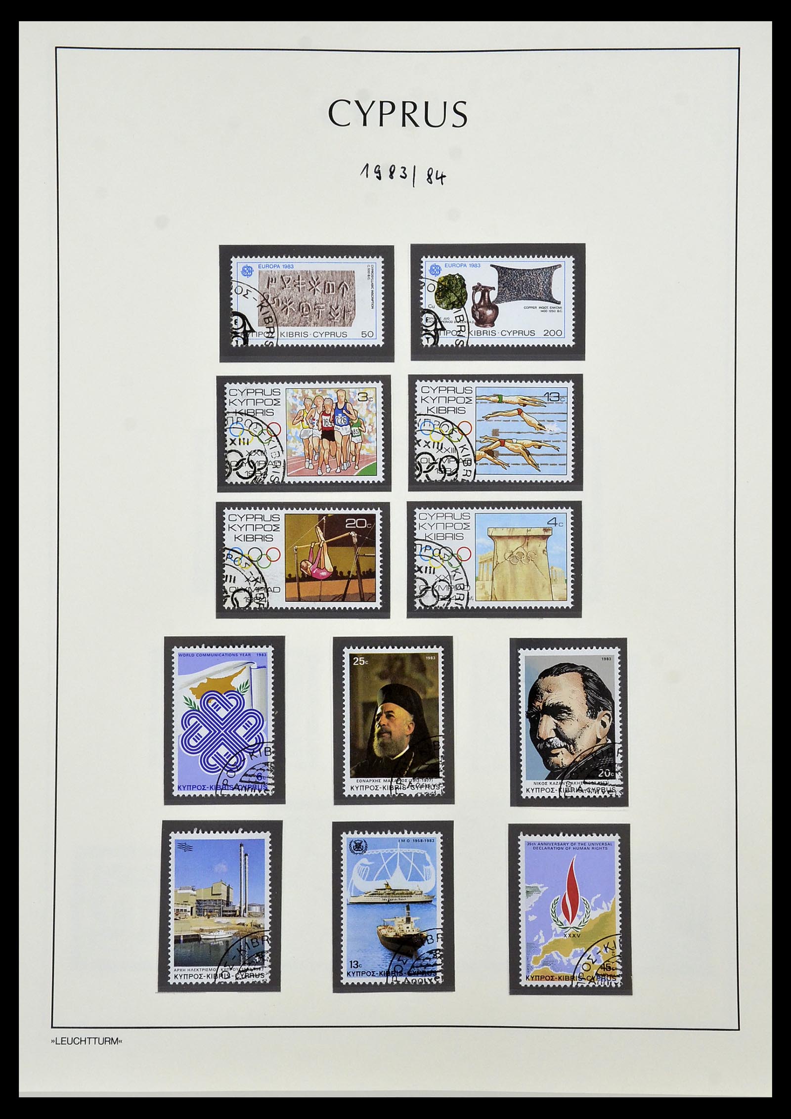34049 052 - Postzegelverzameling 34049 Cyprus 1960-2012.