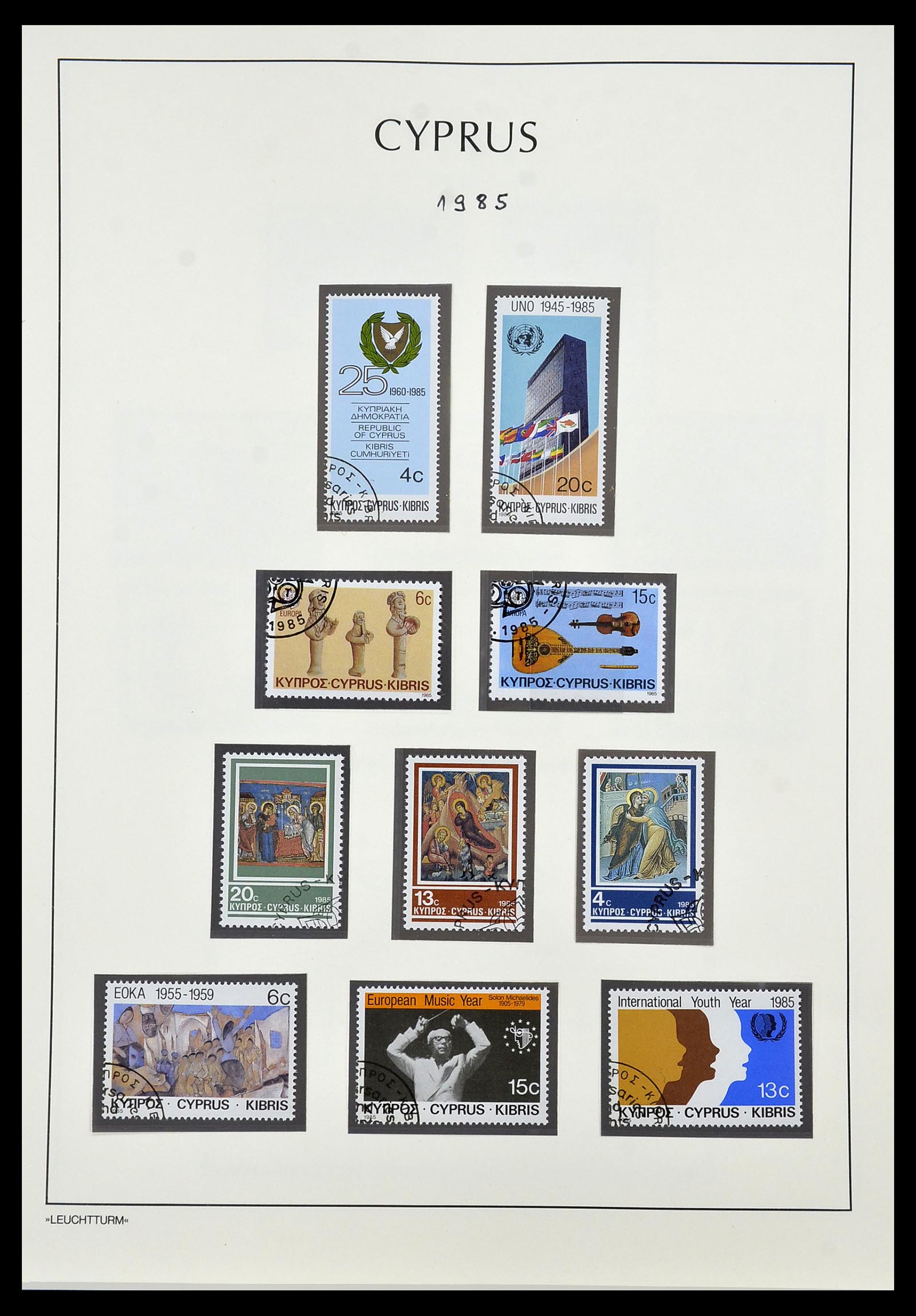 34049 056 - Postzegelverzameling 34049 Cyprus 1960-2012.