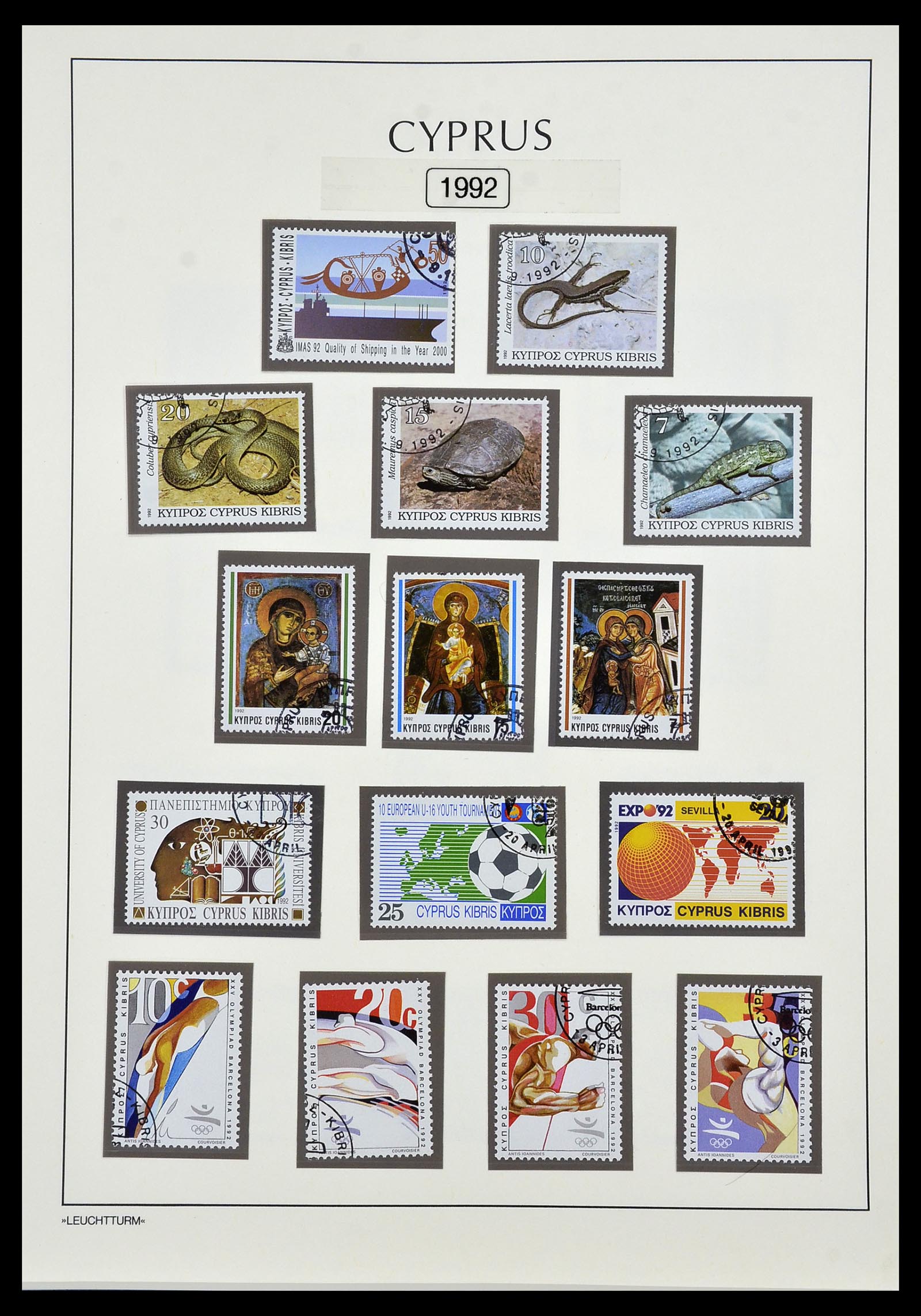 34049 070 - Postzegelverzameling 34049 Cyprus 1960-2012.