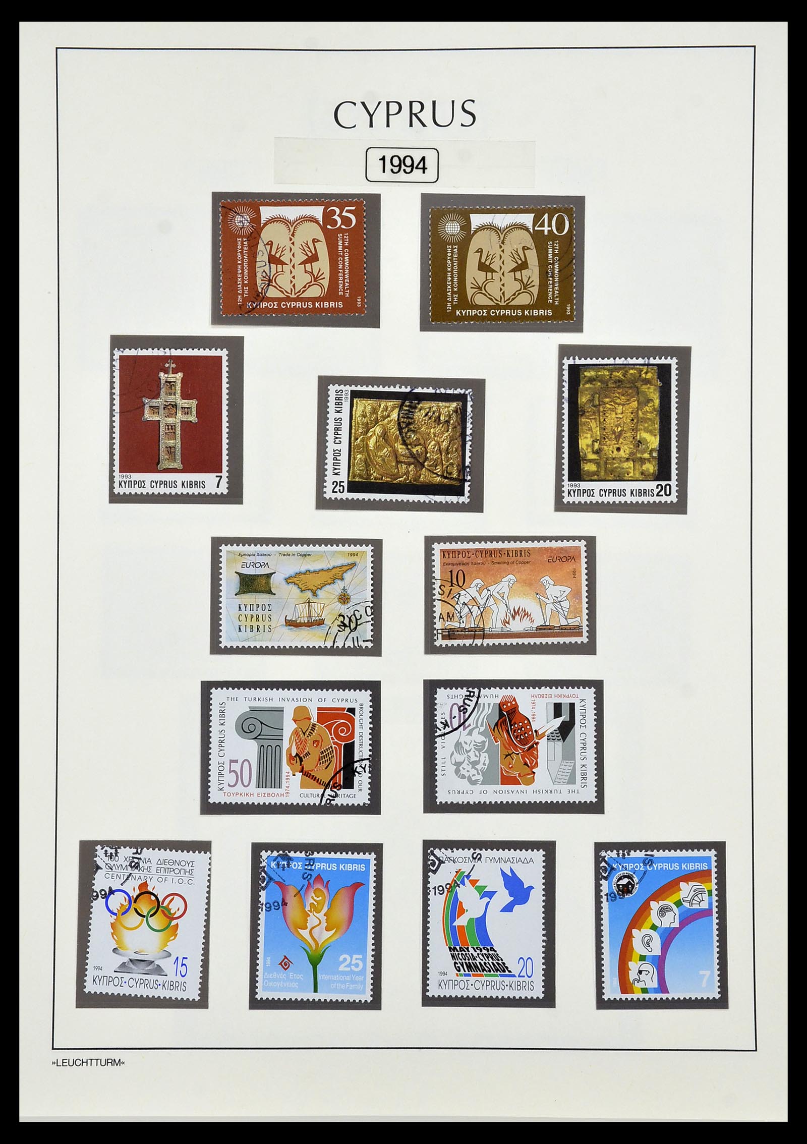 34049 073 - Postzegelverzameling 34049 Cyprus 1960-2012.