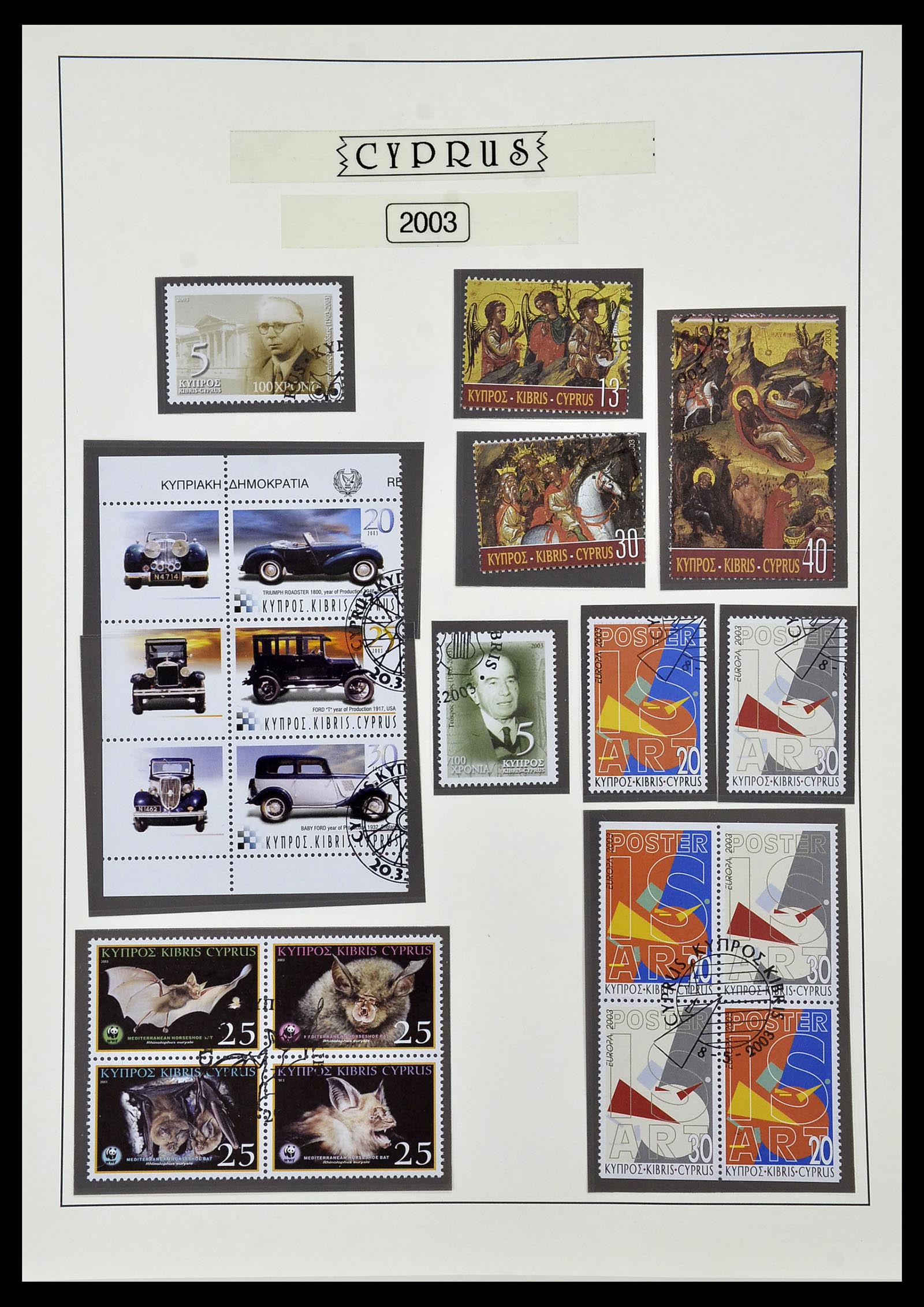 34049 089 - Postzegelverzameling 34049 Cyprus 1960-2012.