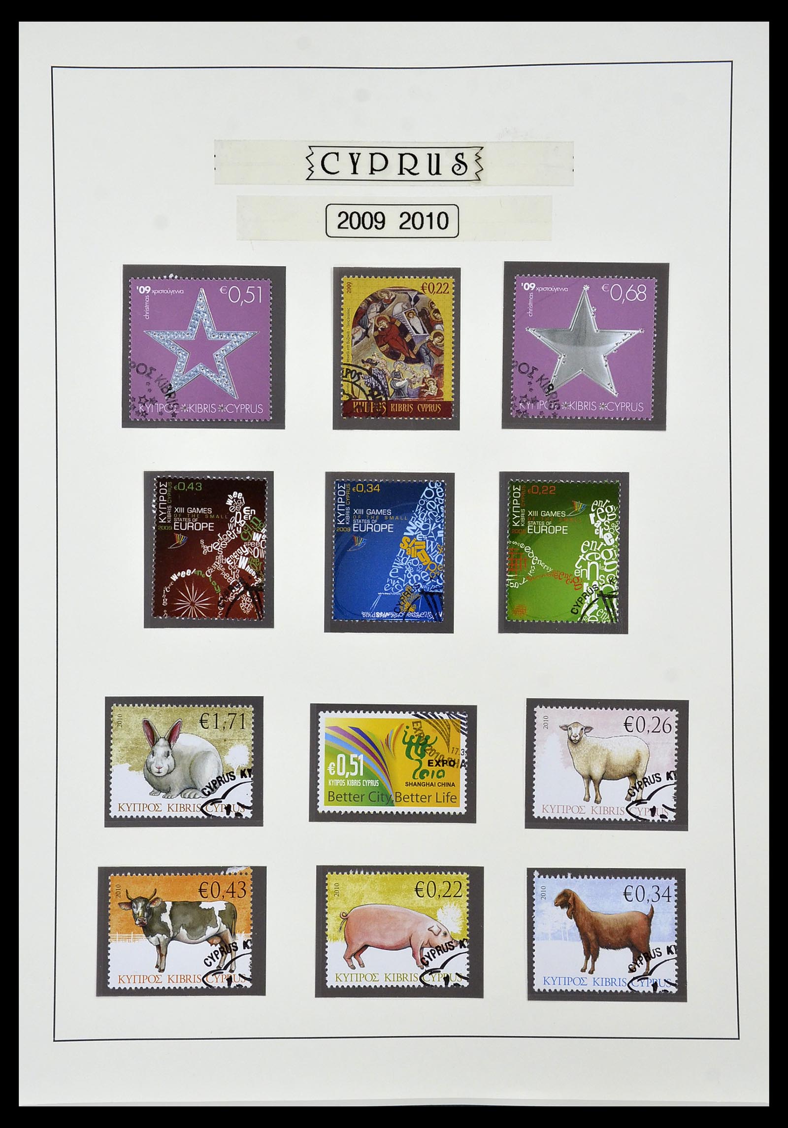 34049 102 - Postzegelverzameling 34049 Cyprus 1960-2012.
