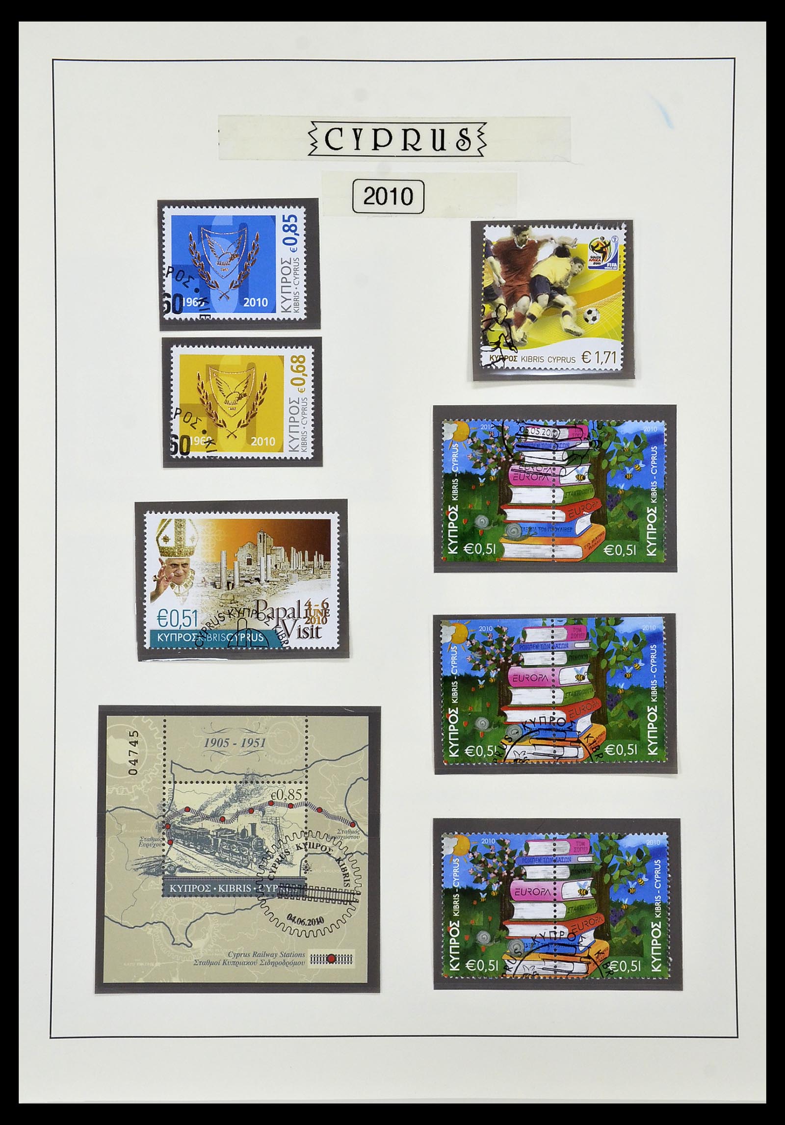 34049 103 - Postzegelverzameling 34049 Cyprus 1960-2012.