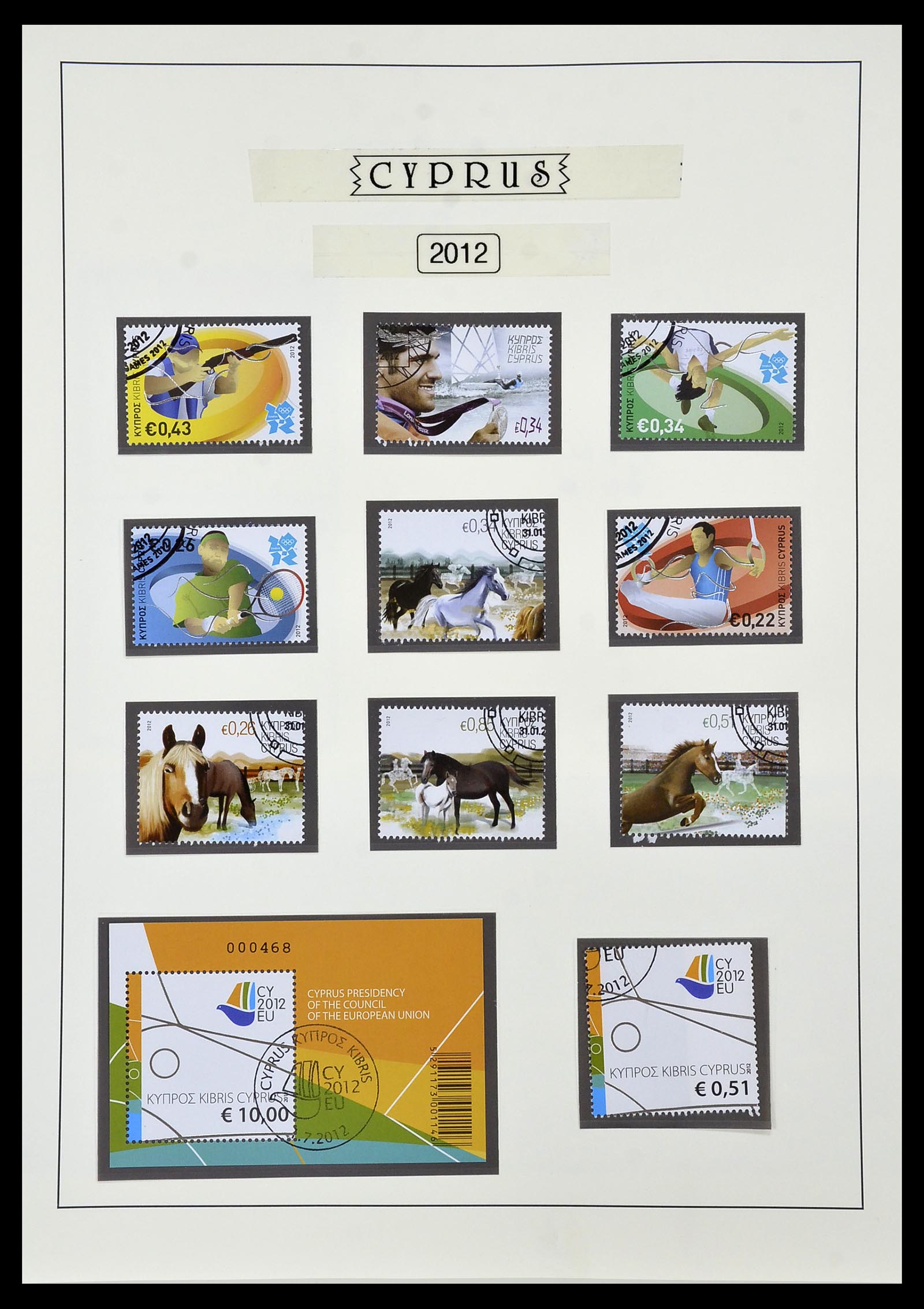 34049 107 - Postzegelverzameling 34049 Cyprus 1960-2012.