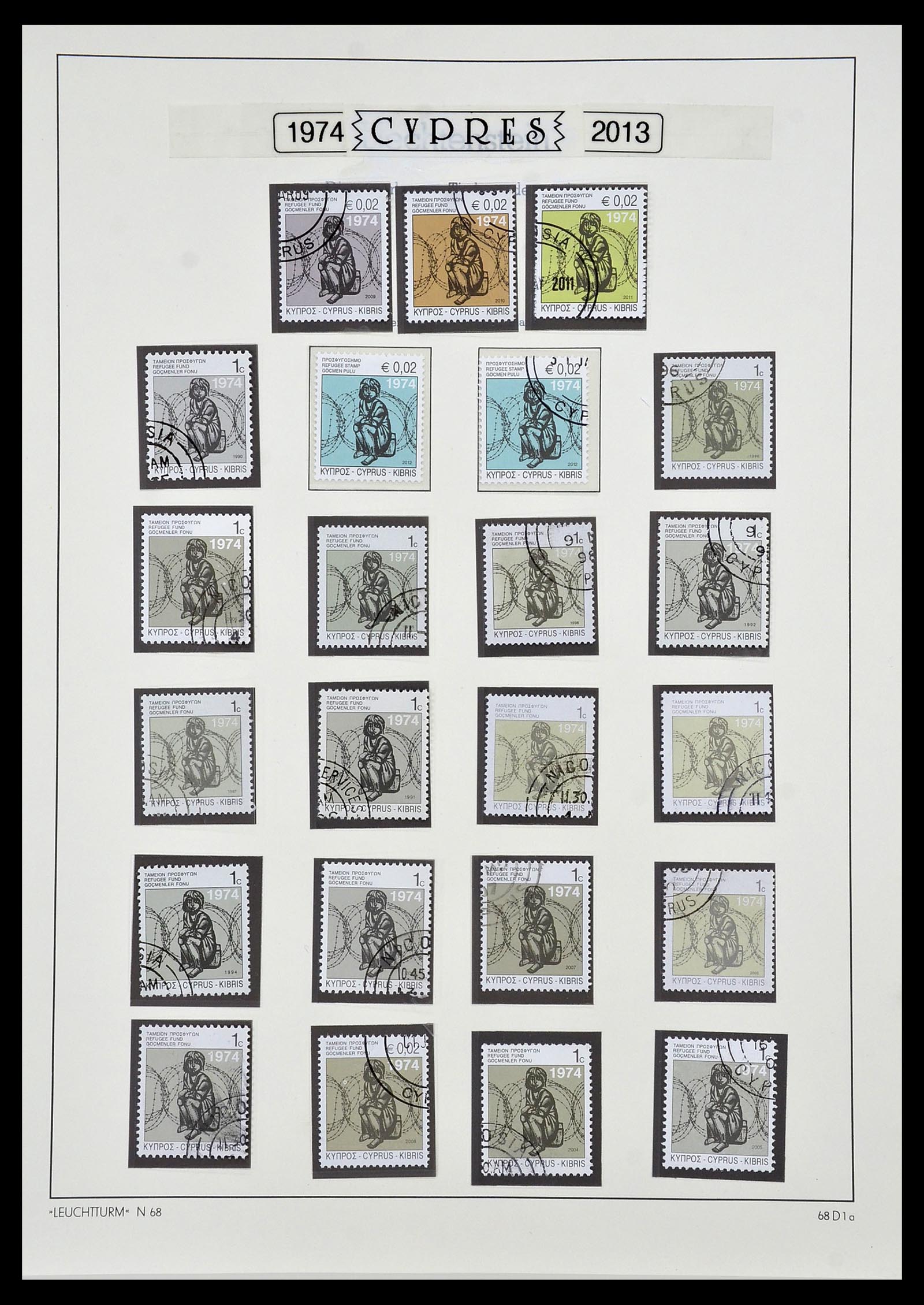 34049 110 - Postzegelverzameling 34049 Cyprus 1960-2012.
