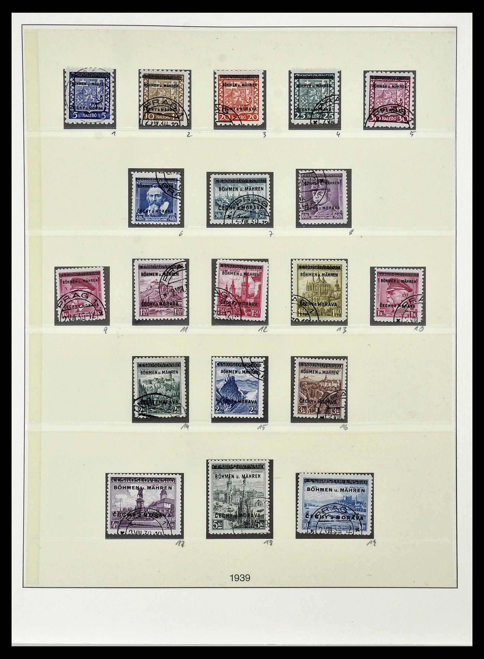34050 001 - Stamp collection 34050 German occupations WW II 1939-1945.