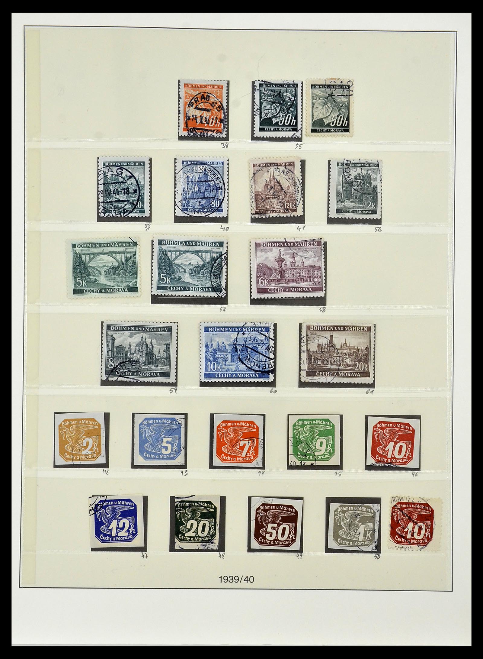 34050 003 - Stamp collection 34050 German occupations WW II 1939-1945.