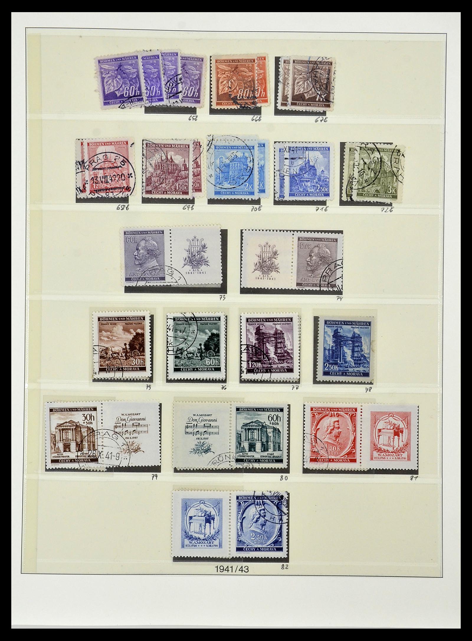 34050 006 - Stamp collection 34050 German occupations WW II 1939-1945.