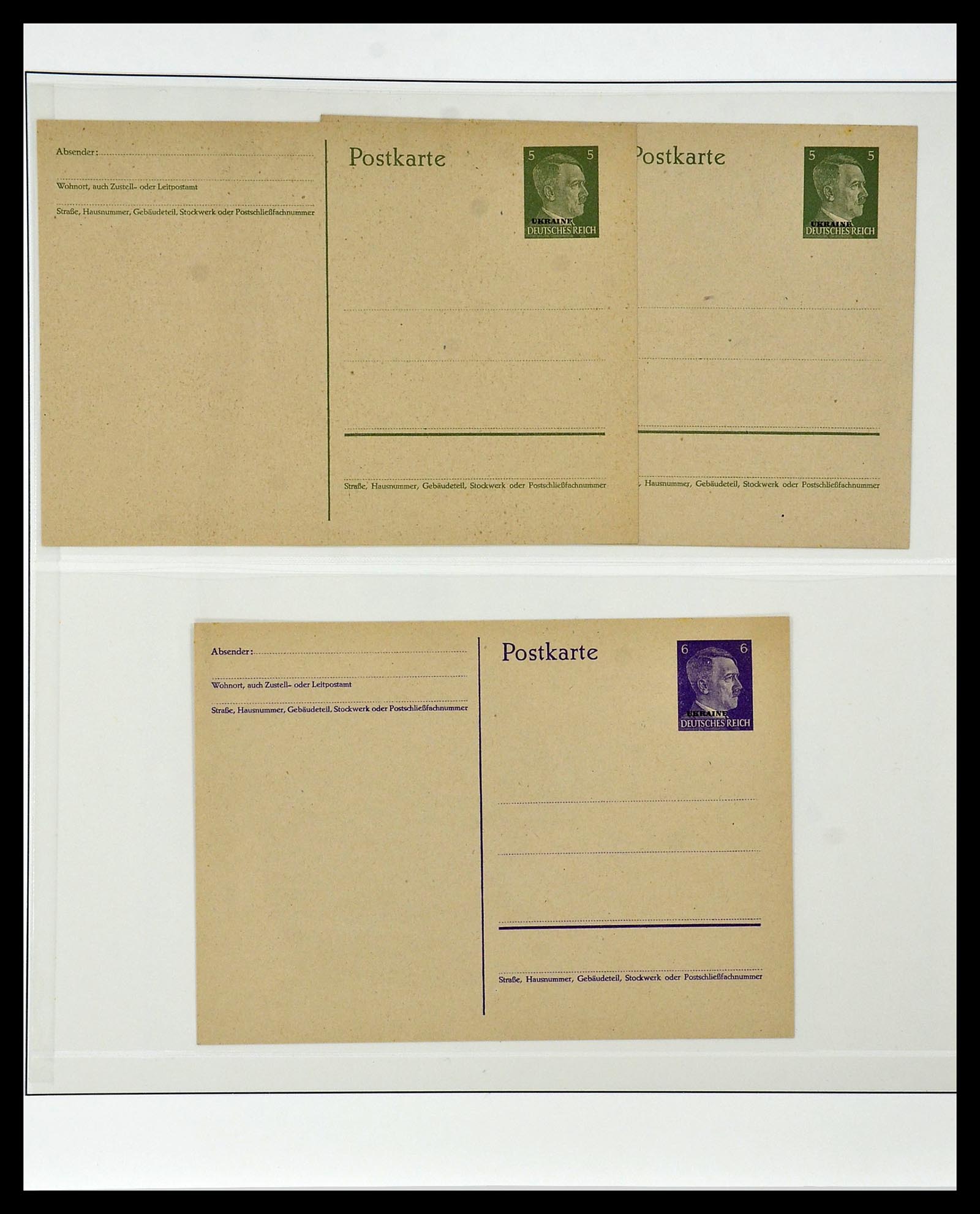 34050 034 - Stamp collection 34050 German occupations WW II 1939-1945.