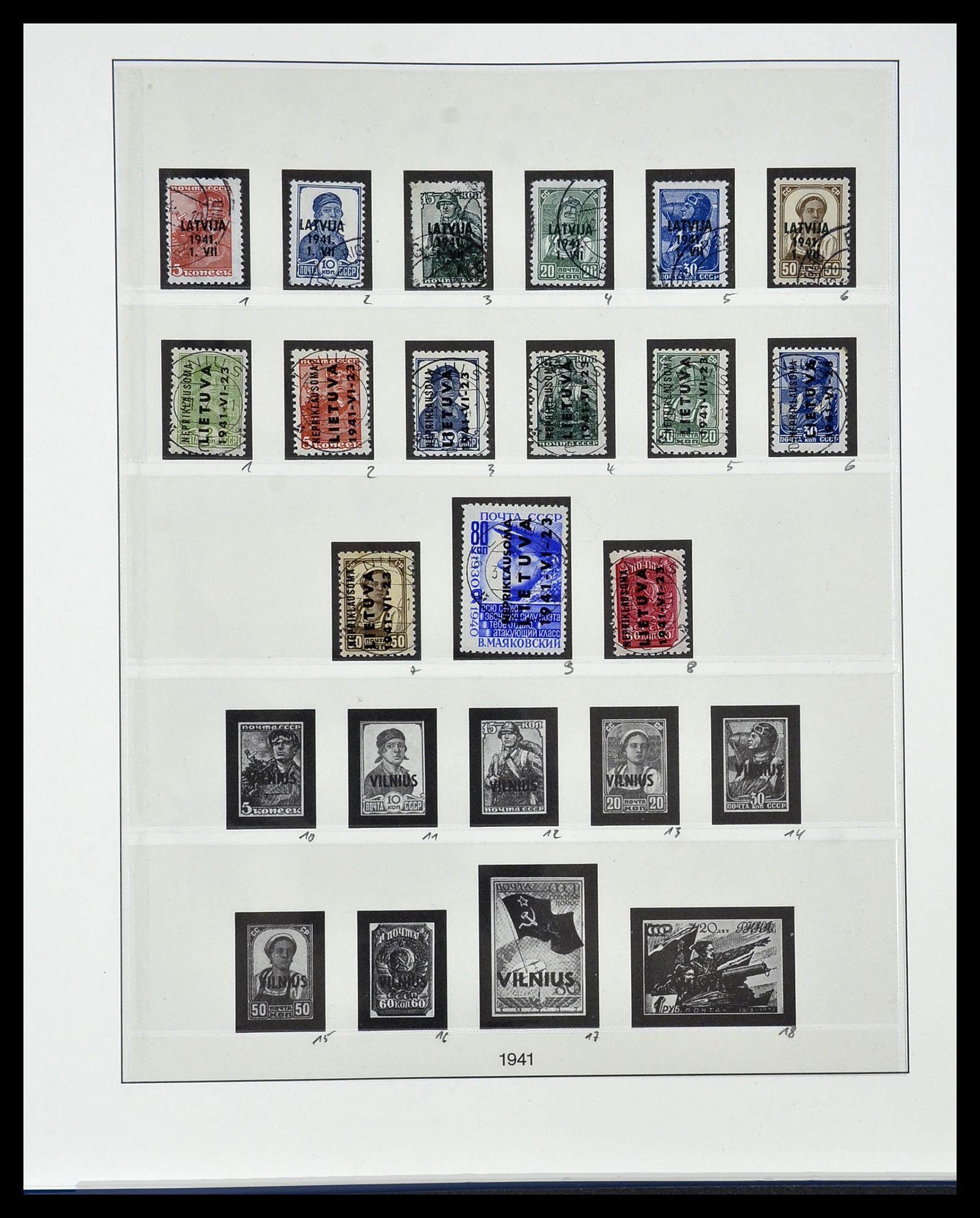 34050 035 - Stamp collection 34050 German occupations WW II 1939-1945.