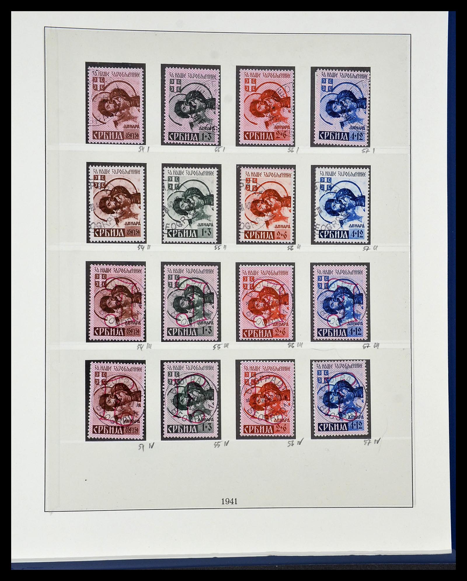 34050 052 - Stamp collection 34050 German occupations WW II 1939-1945.