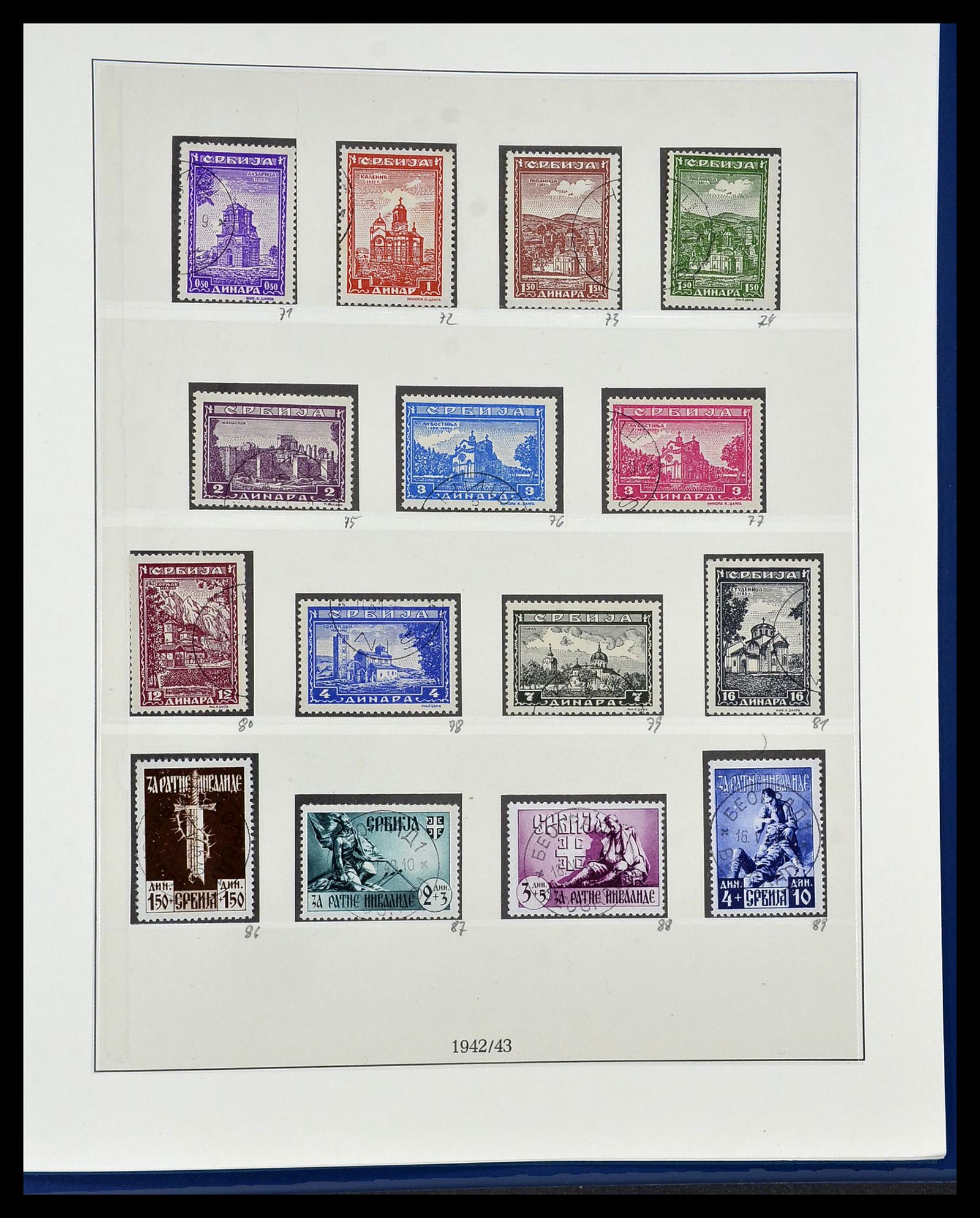 34050 057 - Stamp collection 34050 German occupations WW II 1939-1945.