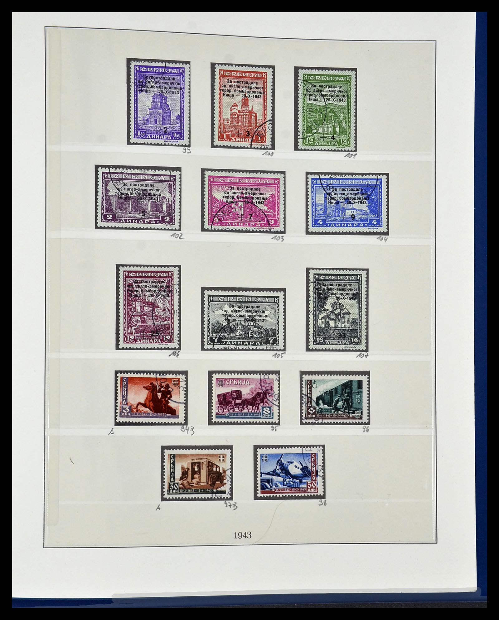 34050 059 - Stamp collection 34050 German occupations WW II 1939-1945.