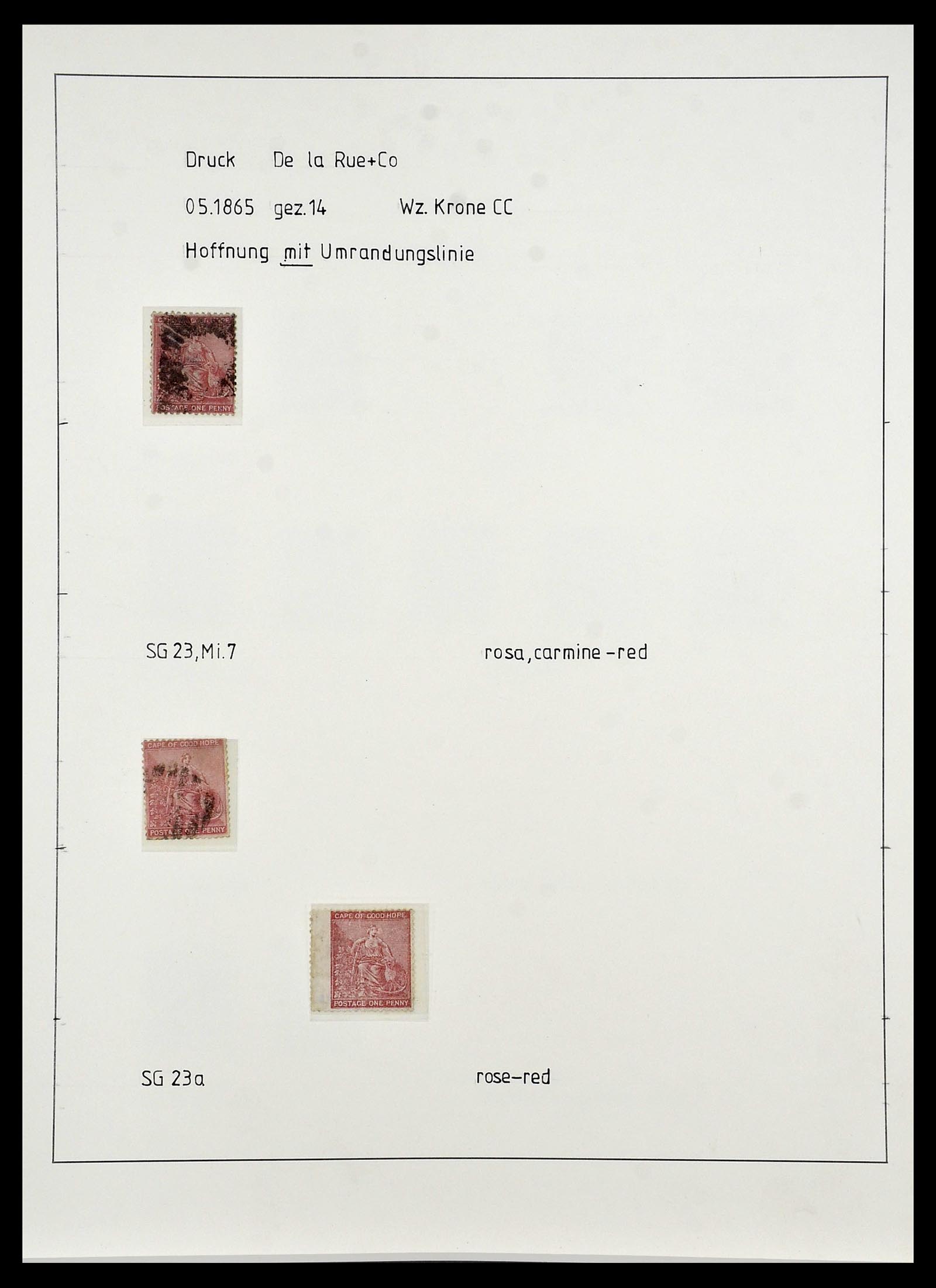 34051 002 - Postzegelverzameling 34051 Kaap de Goede Hoop 1864-1904.