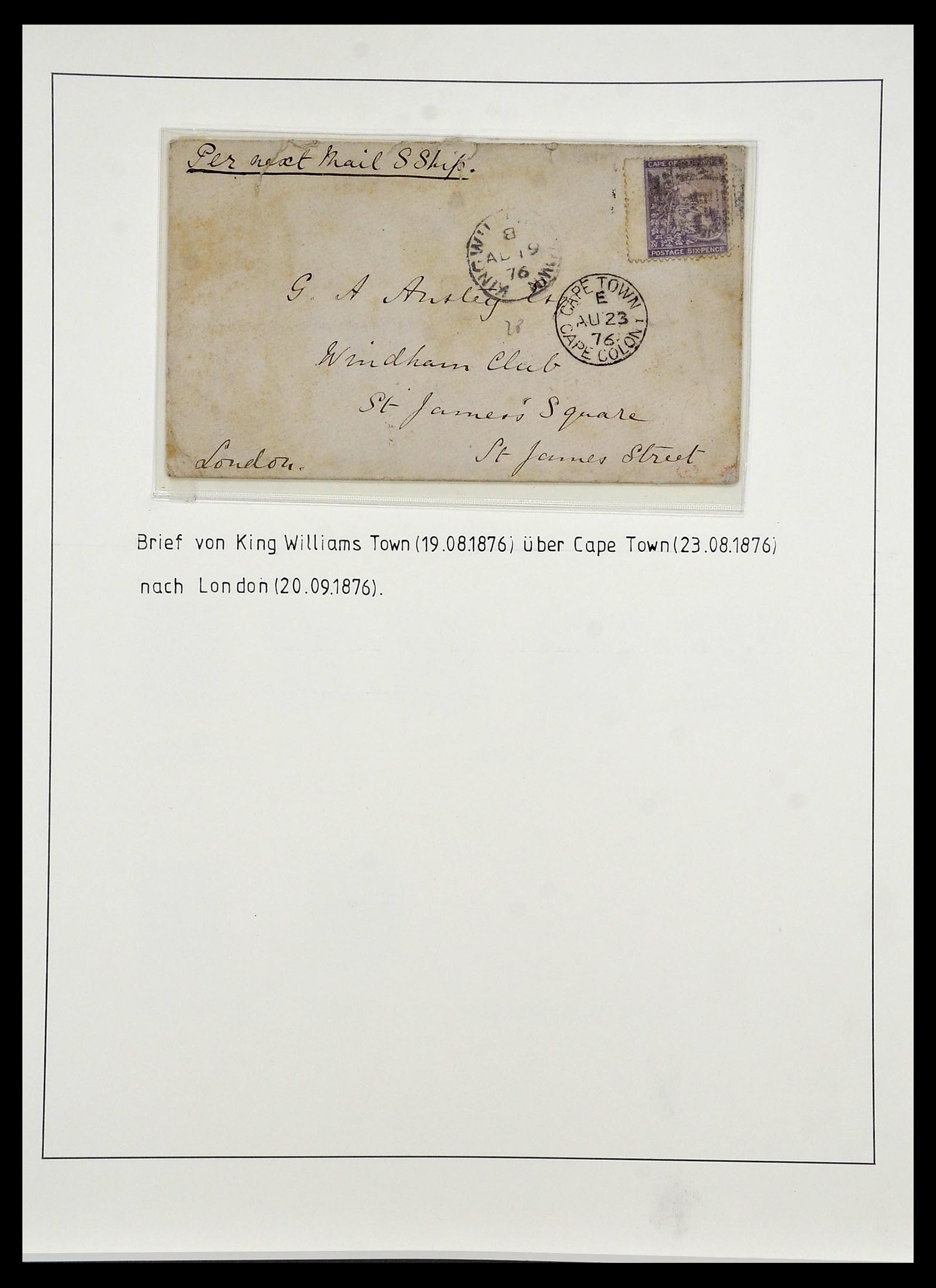 34051 006 - Postzegelverzameling 34051 Kaap de Goede Hoop 1864-1904.