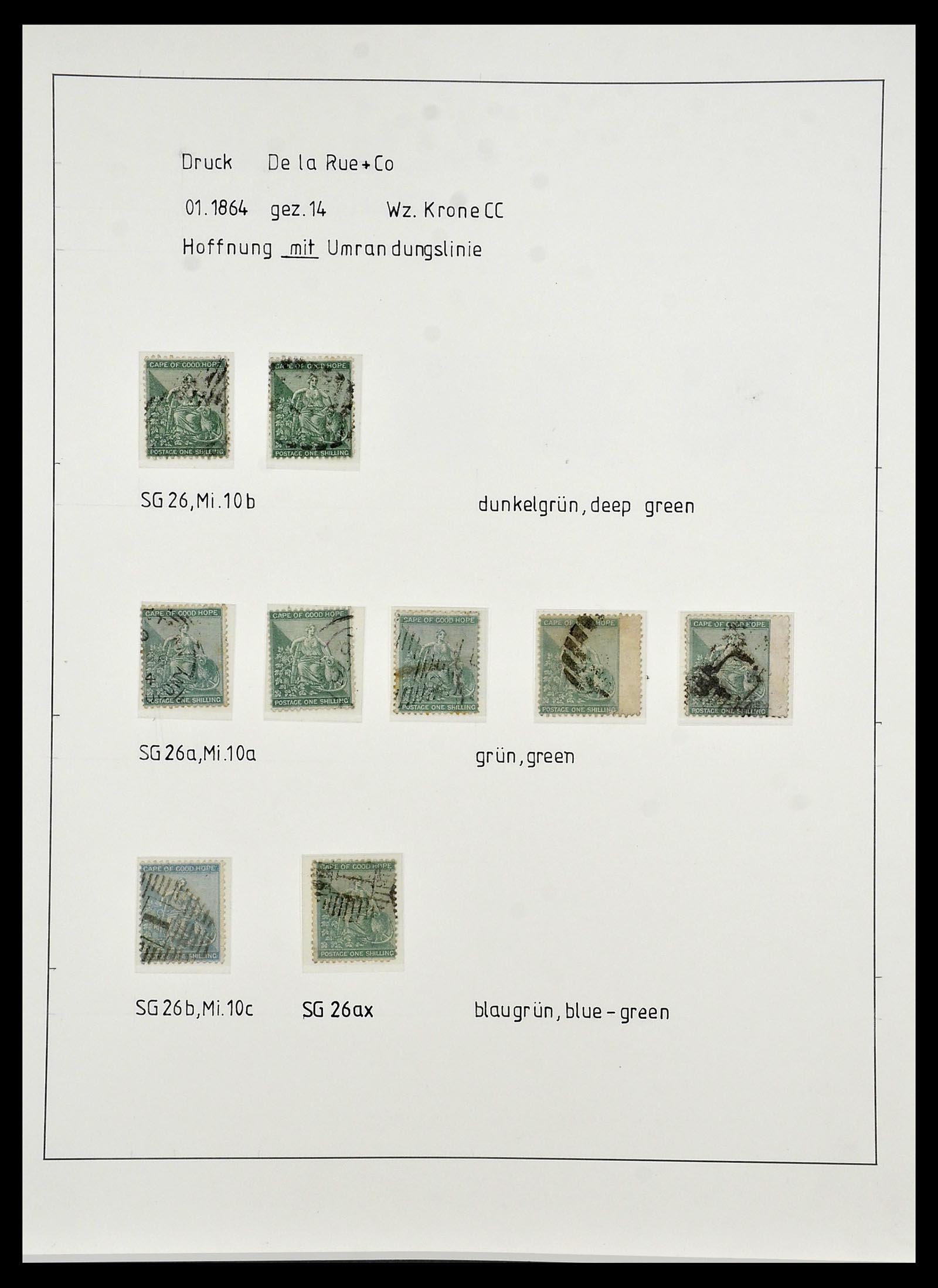 34051 007 - Postzegelverzameling 34051 Kaap de Goede Hoop 1864-1904.