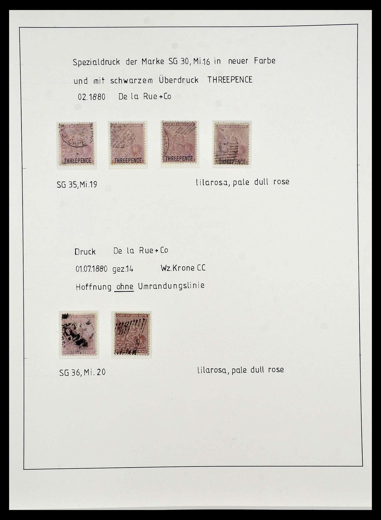 34051 016 - Postzegelverzameling 34051 Kaap de Goede Hoop 1864-1904.