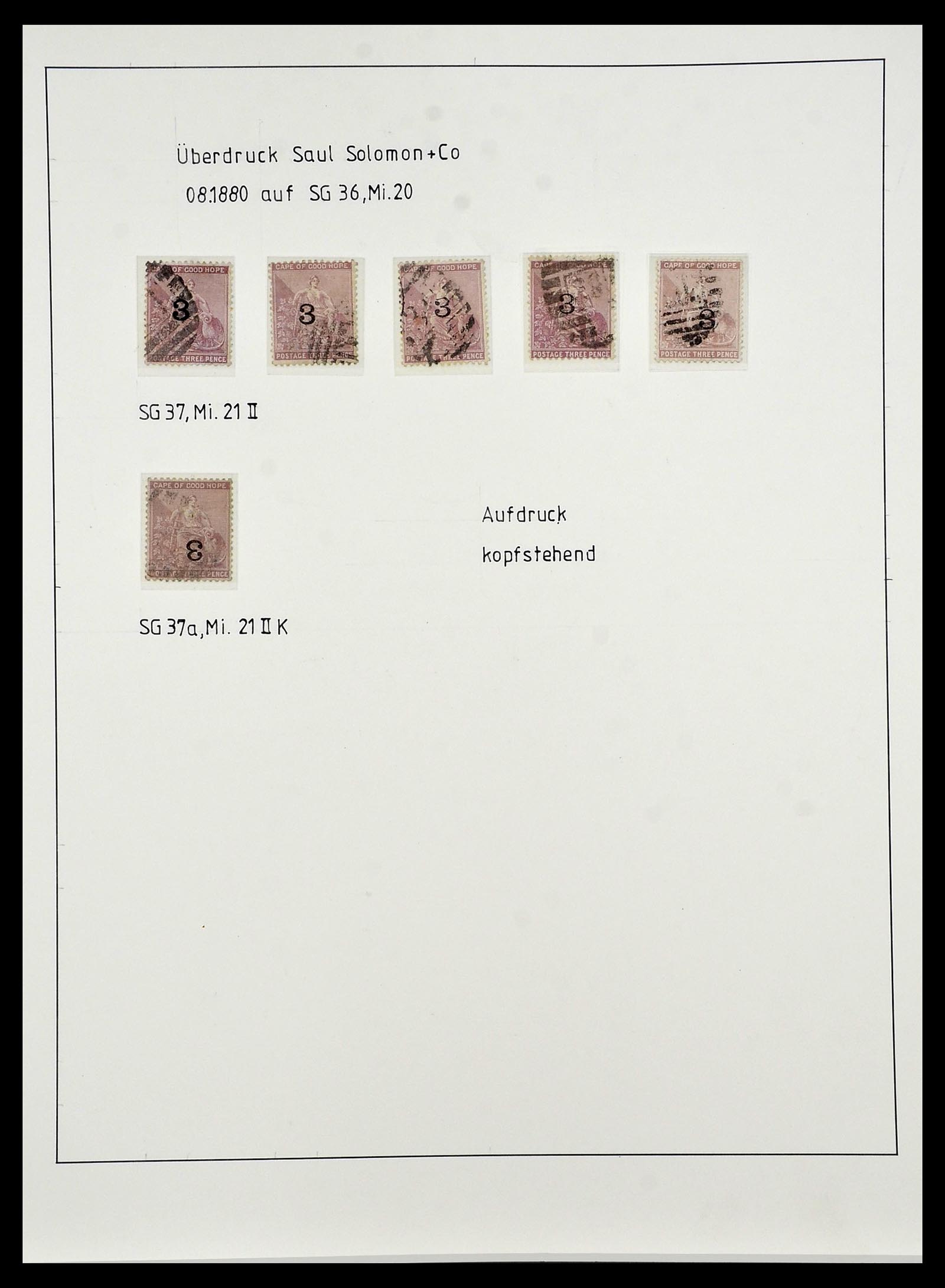 34051 017 - Postzegelverzameling 34051 Kaap de Goede Hoop 1864-1904.