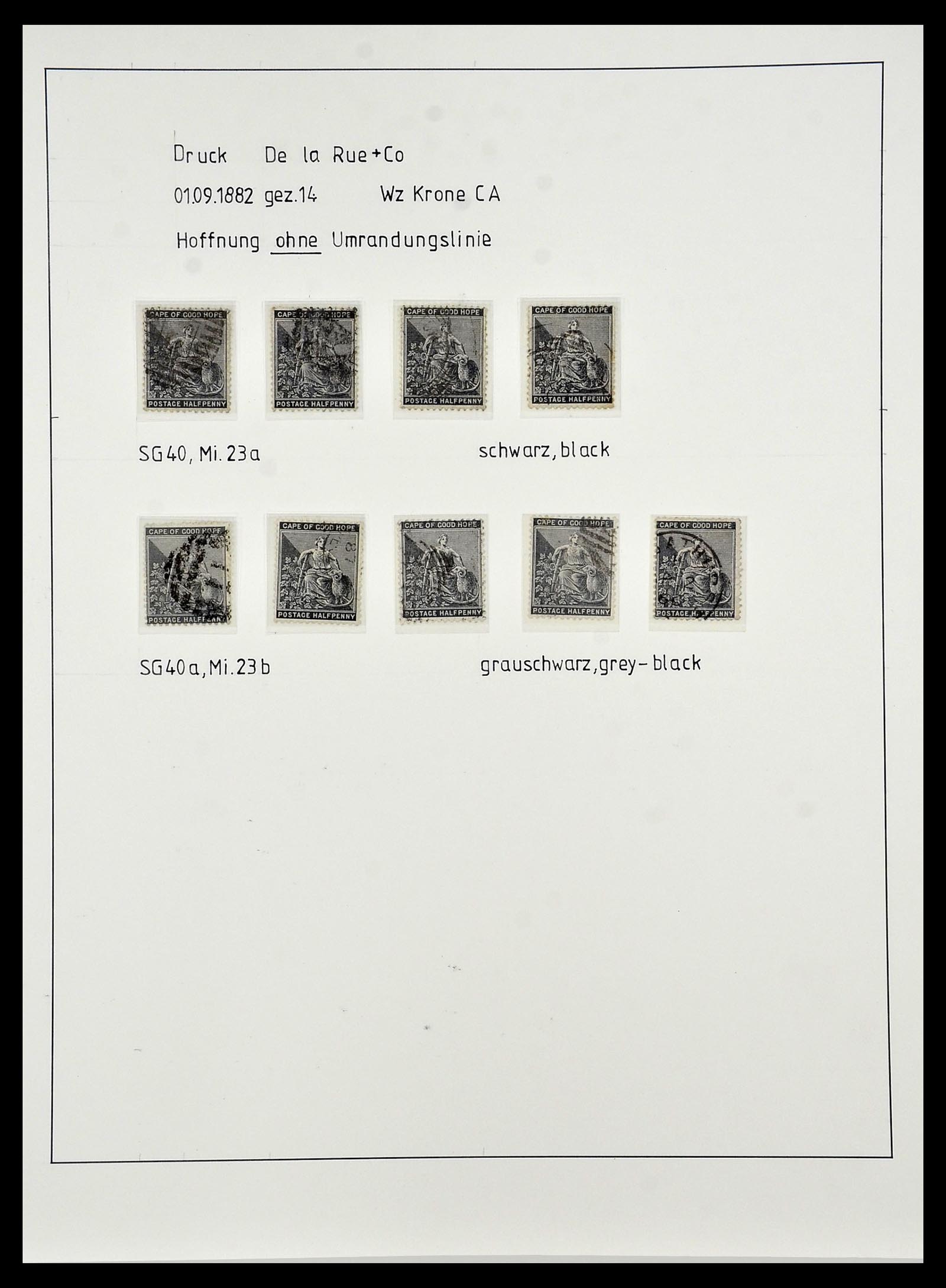 34051 020 - Postzegelverzameling 34051 Kaap de Goede Hoop 1864-1904.