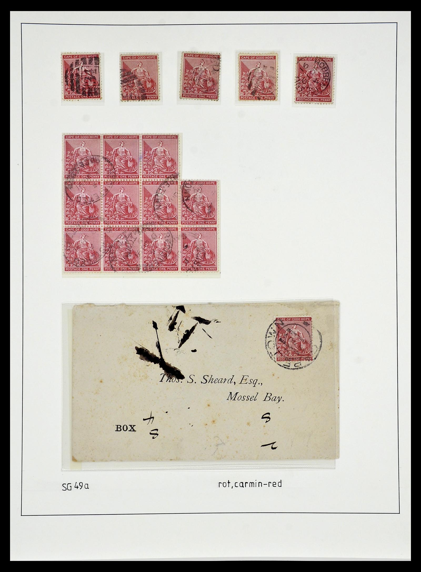 34051 029 - Postzegelverzameling 34051 Kaap de Goede Hoop 1864-1904.