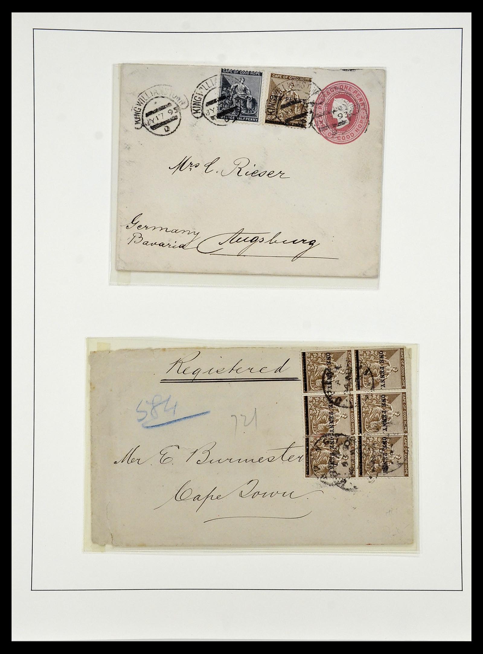 34051 041 - Postzegelverzameling 34051 Kaap de Goede Hoop 1864-1904.