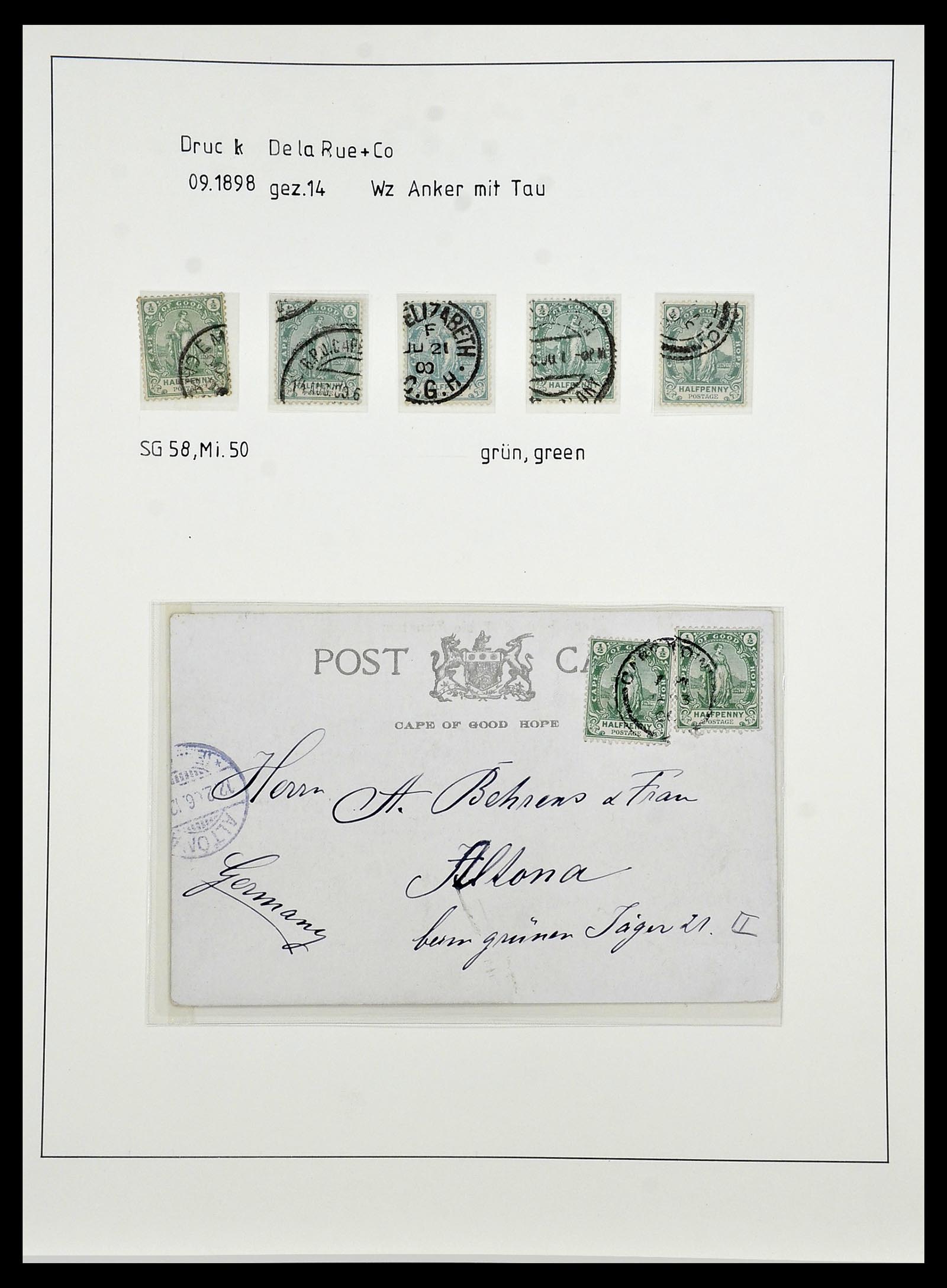34051 042 - Postzegelverzameling 34051 Kaap de Goede Hoop 1864-1904.