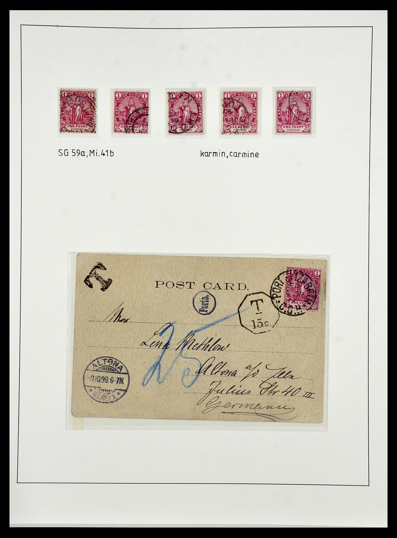34051 045 - Postzegelverzameling 34051 Kaap de Goede Hoop 1864-1904.