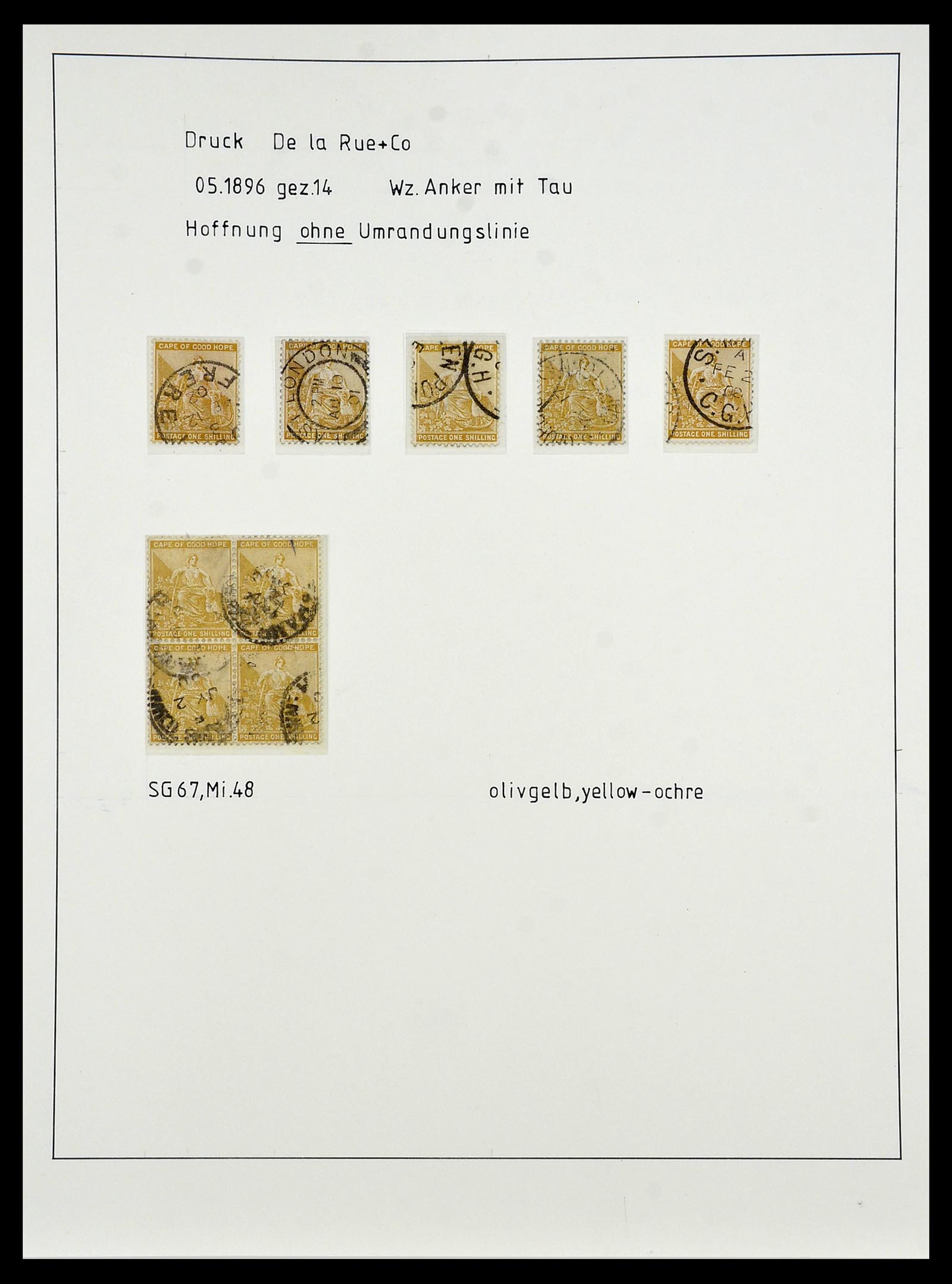 34051 053 - Postzegelverzameling 34051 Kaap de Goede Hoop 1864-1904.