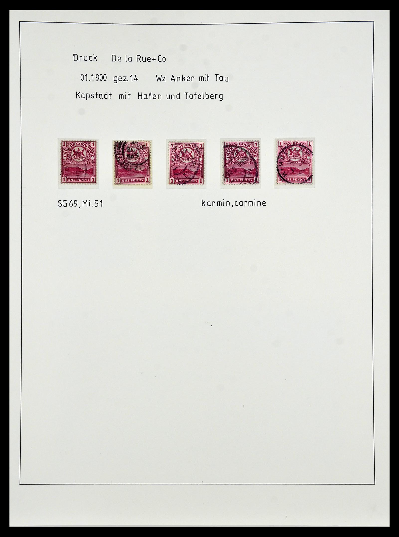 34051 055 - Postzegelverzameling 34051 Kaap de Goede Hoop 1864-1904.