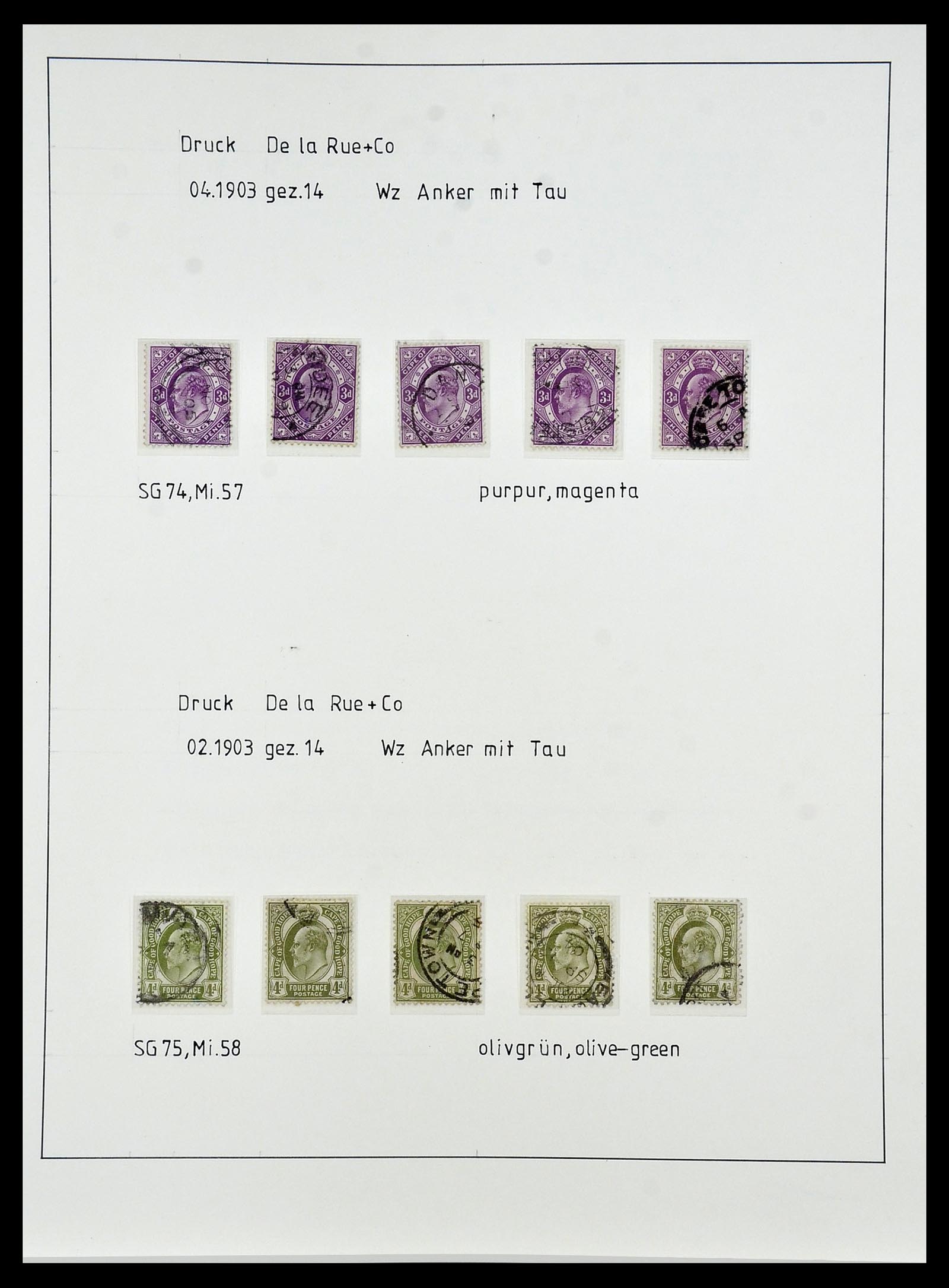 34051 064 - Postzegelverzameling 34051 Kaap de Goede Hoop 1864-1904.