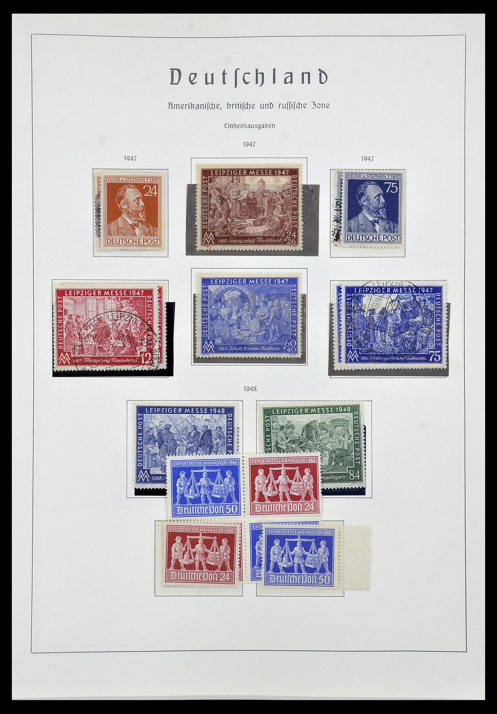 34053 005 - Postzegelverzameling 34053 Duitse Zones 1945-1949.