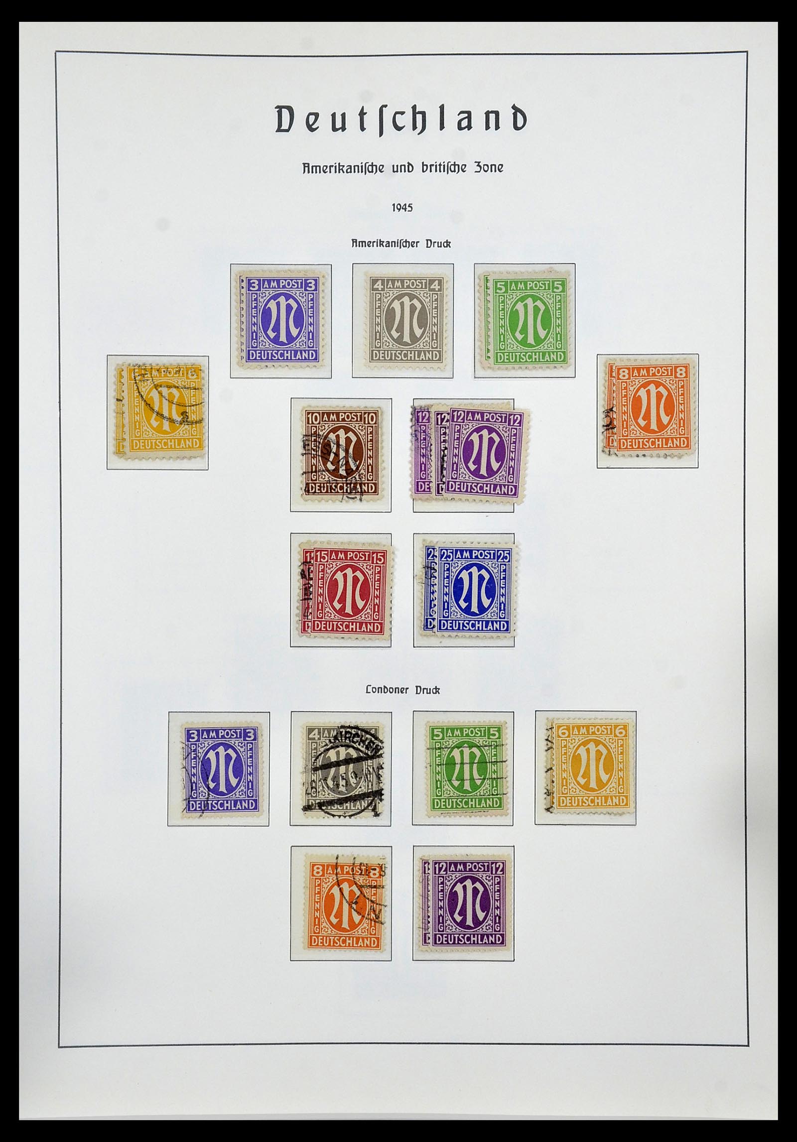 34053 006 - Stamp collection 34053 German Zones 1945-1949.