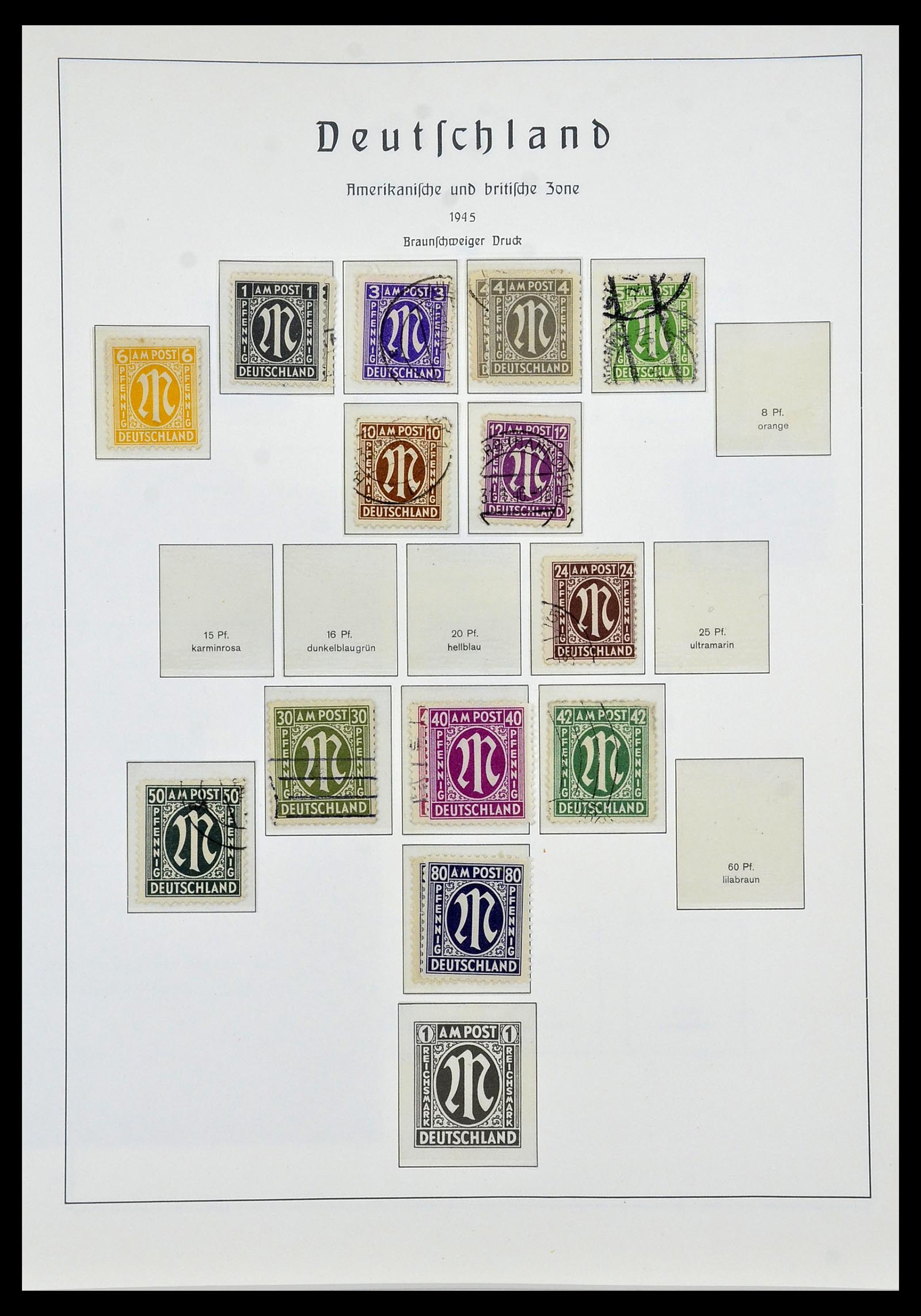34053 007 - Stamp collection 34053 German Zones 1945-1949.