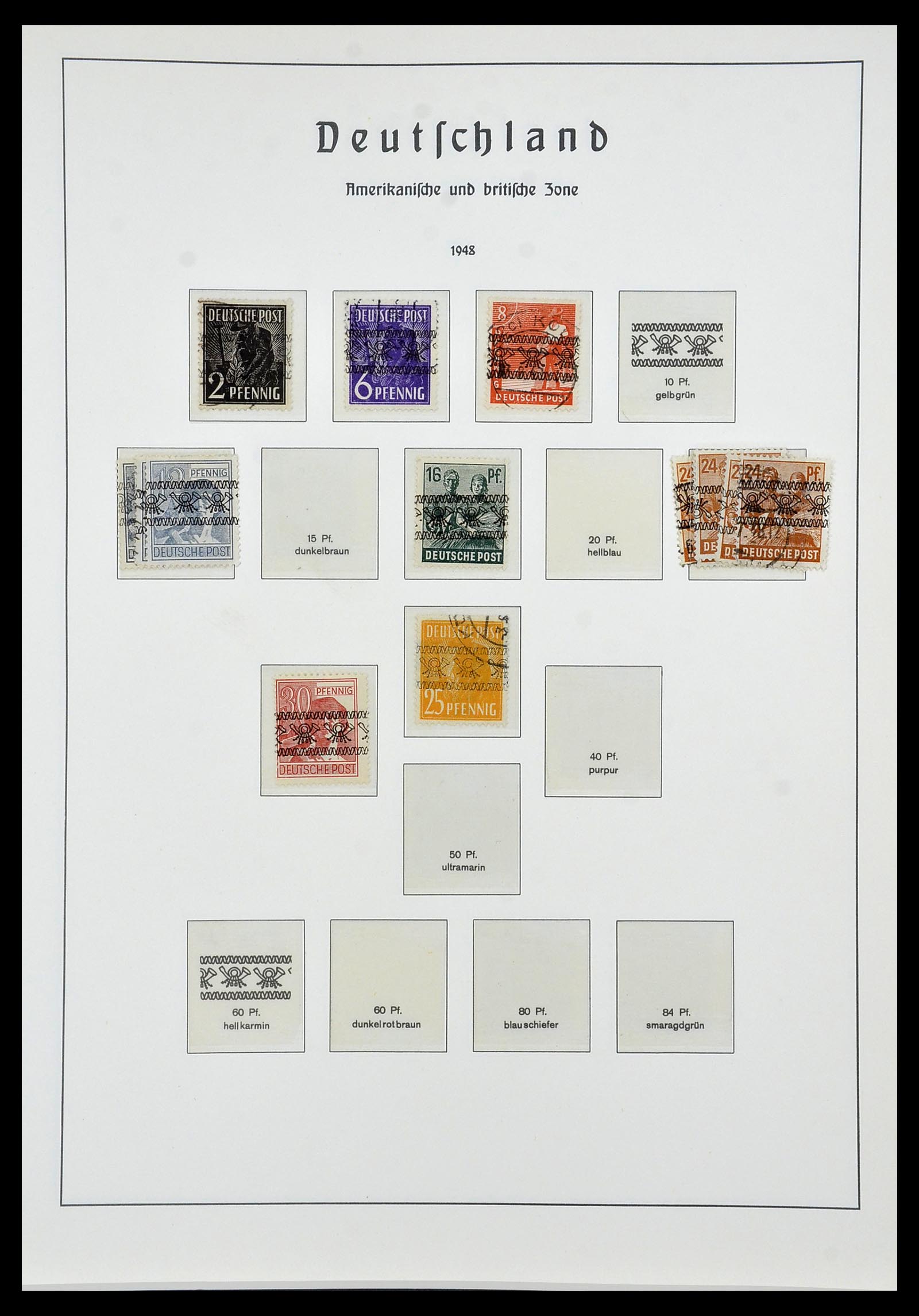 34053 009 - Stamp collection 34053 German Zones 1945-1949.