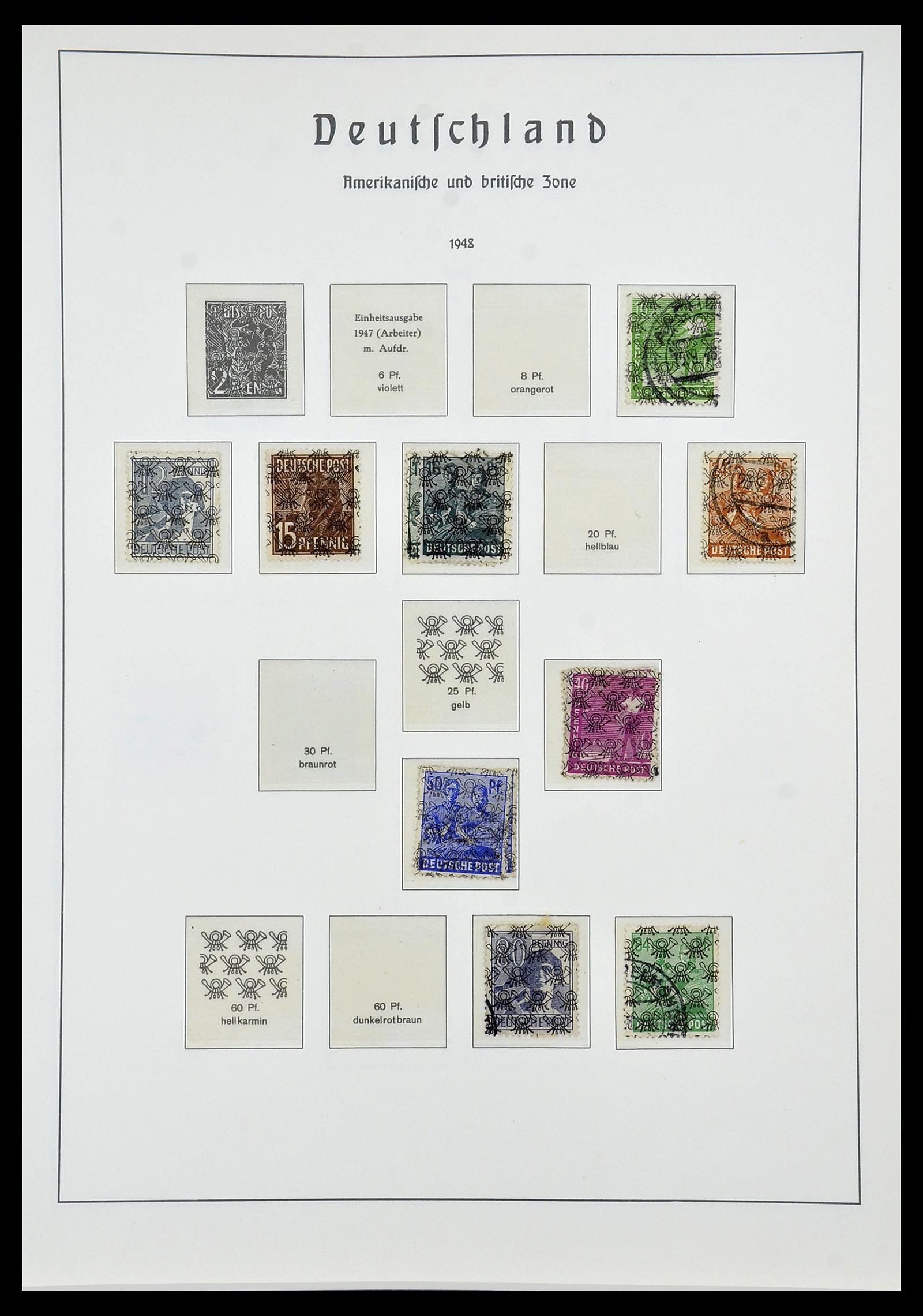 34053 010 - Postzegelverzameling 34053 Duitse Zones 1945-1949.