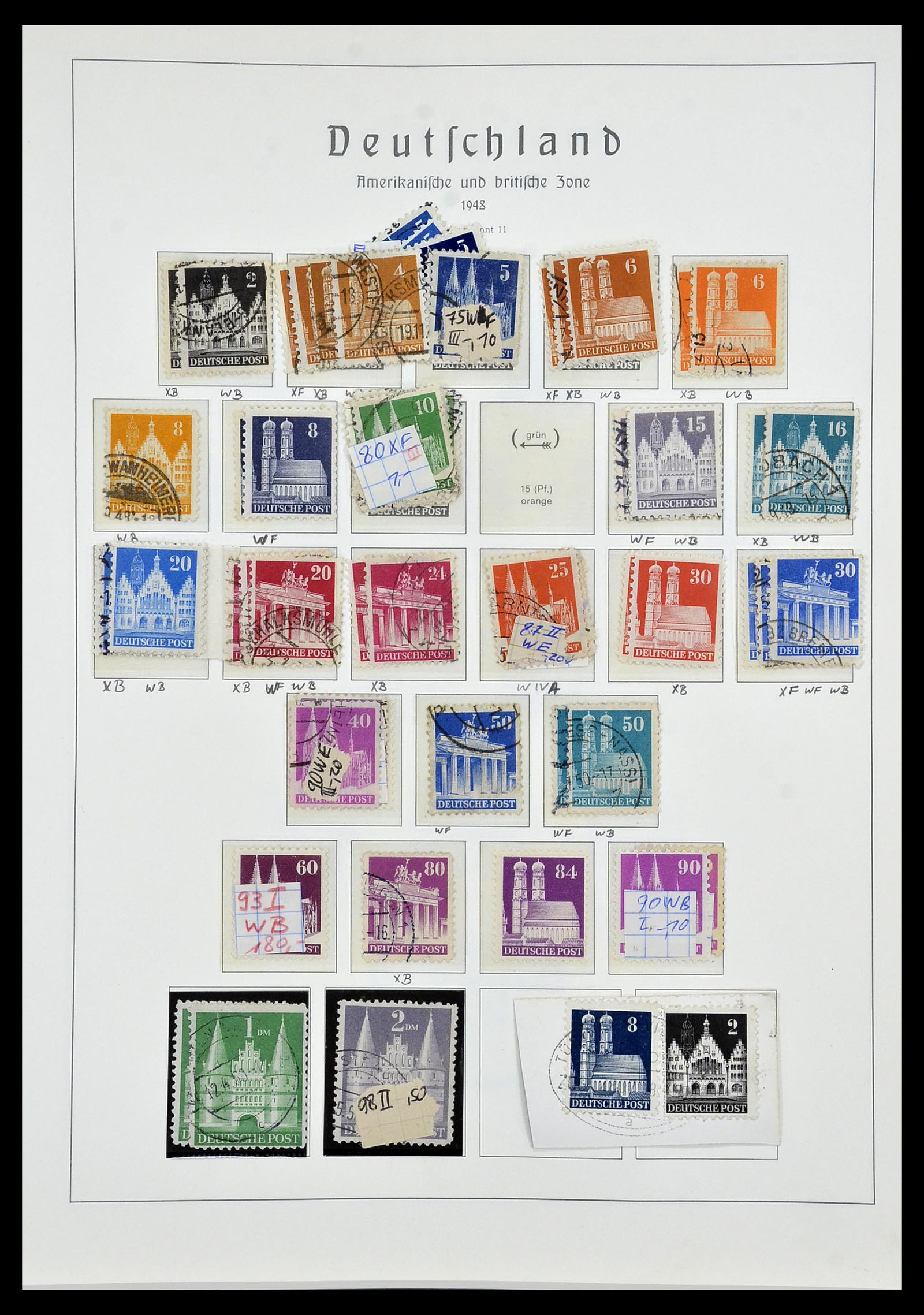 34053 013 - Stamp collection 34053 German Zones 1945-1949.