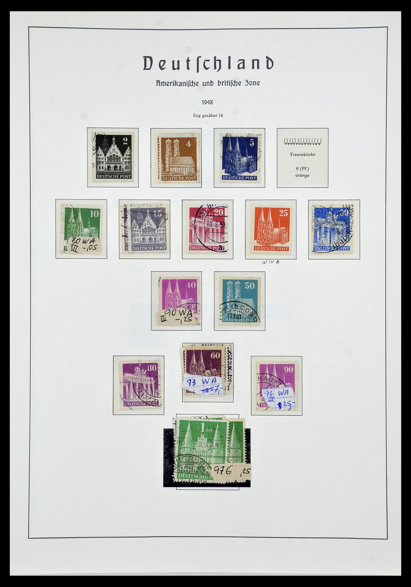 34053 014 - Stamp collection 34053 German Zones 1945-1949.