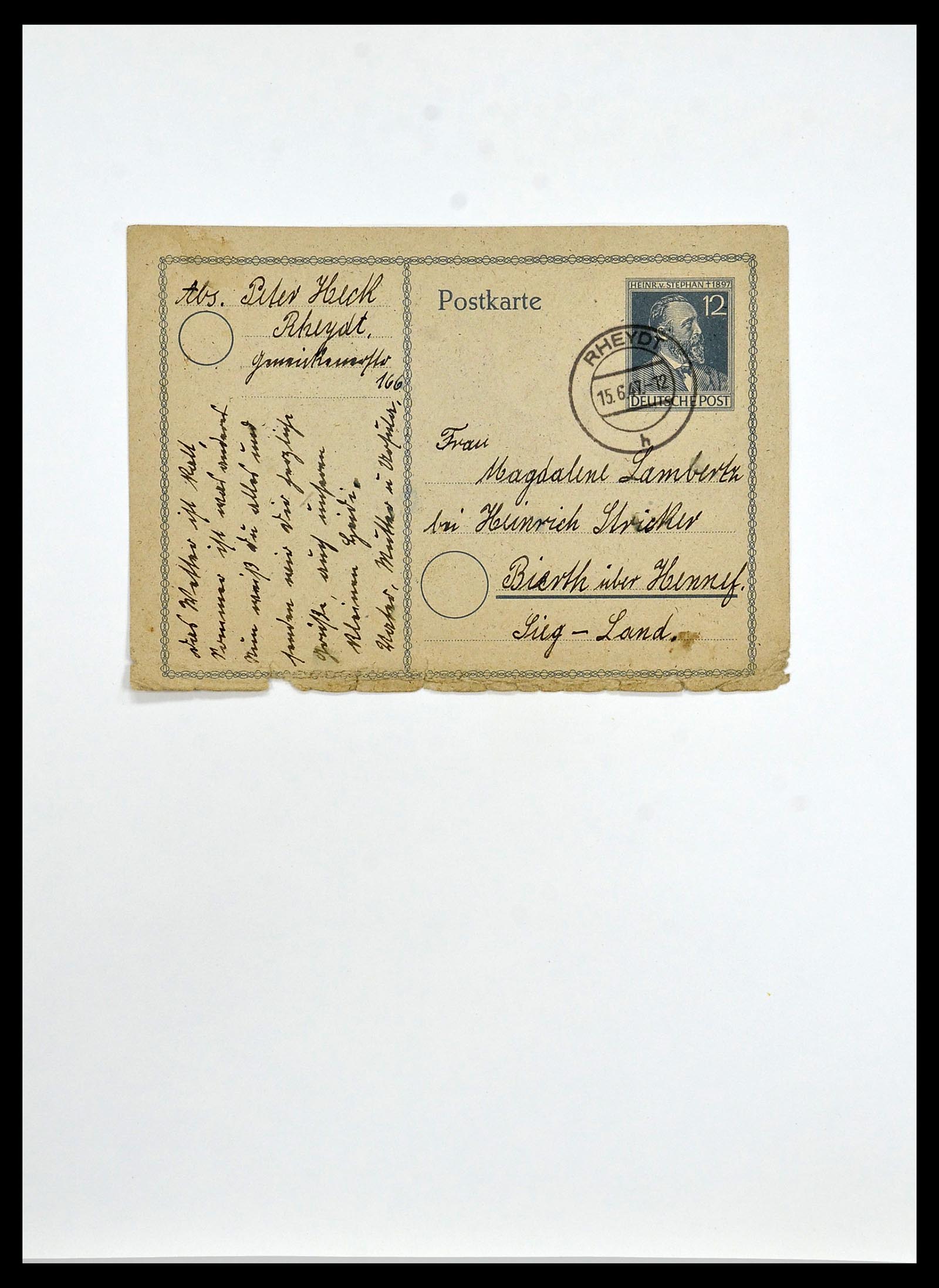 34053 015 - Stamp collection 34053 German Zones 1945-1949.