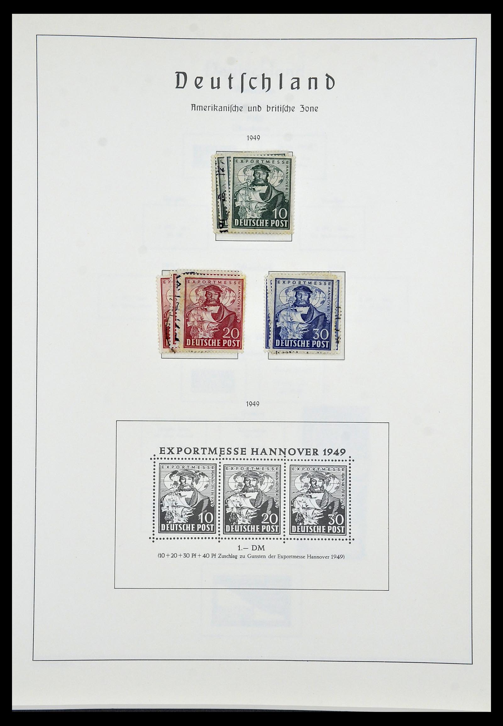 34053 017 - Stamp collection 34053 German Zones 1945-1949.