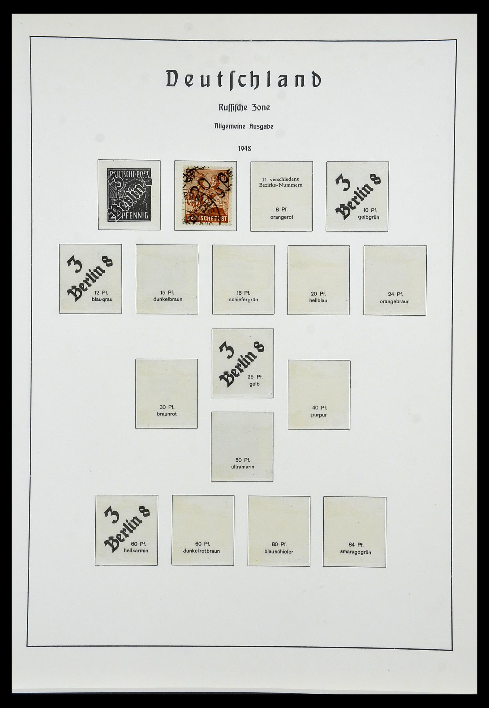 34053 019 - Postzegelverzameling 34053 Duitse Zones 1945-1949.
