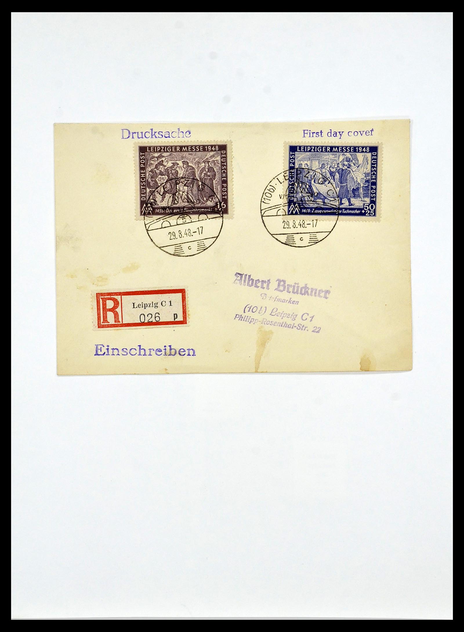 34053 021 - Stamp collection 34053 German Zones 1945-1949.