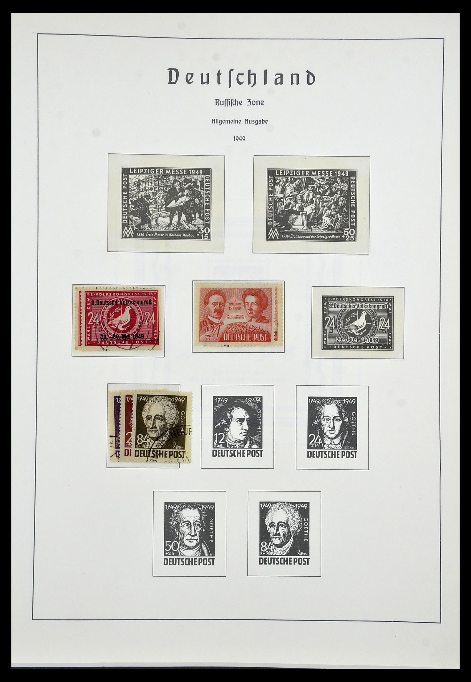 34053 023 - Postzegelverzameling 34053 Duitse Zones 1945-1949.