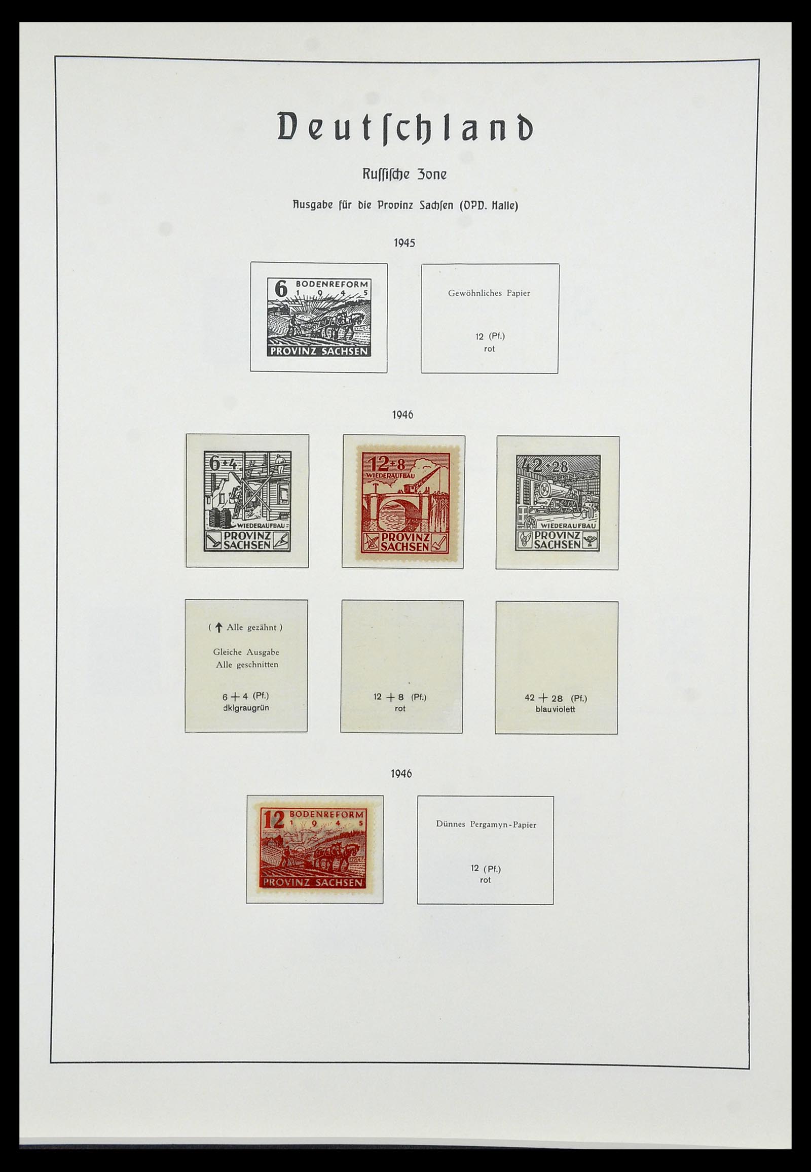 34053 026 - Stamp collection 34053 German Zones 1945-1949.